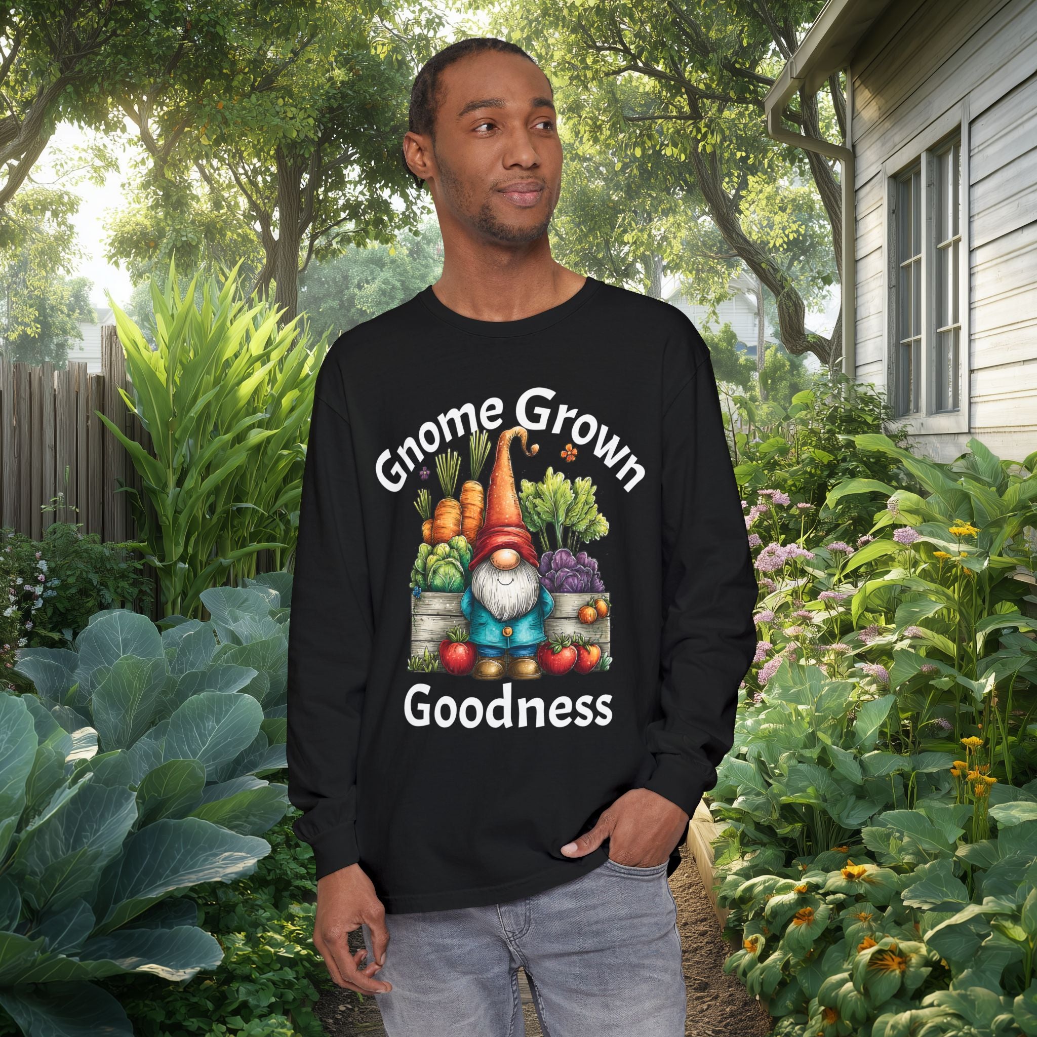 Gnome Grown Goodness Long Sleeve Tee