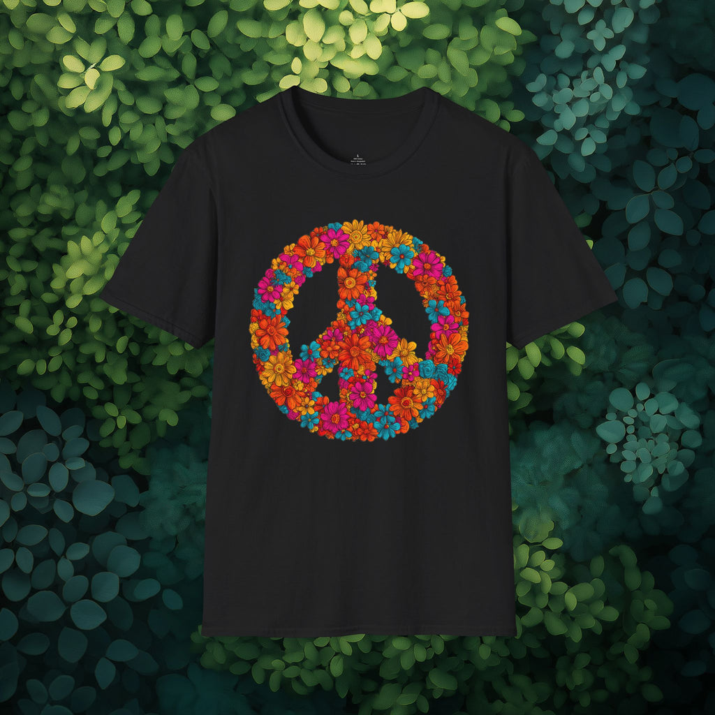 Flower Power Peace Sign Tee
