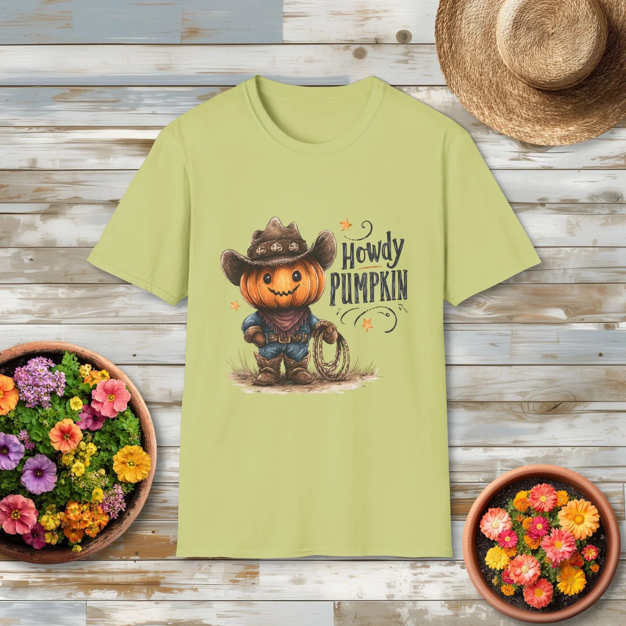 Howdy Pumpkin Cowboy Western T-Shirt