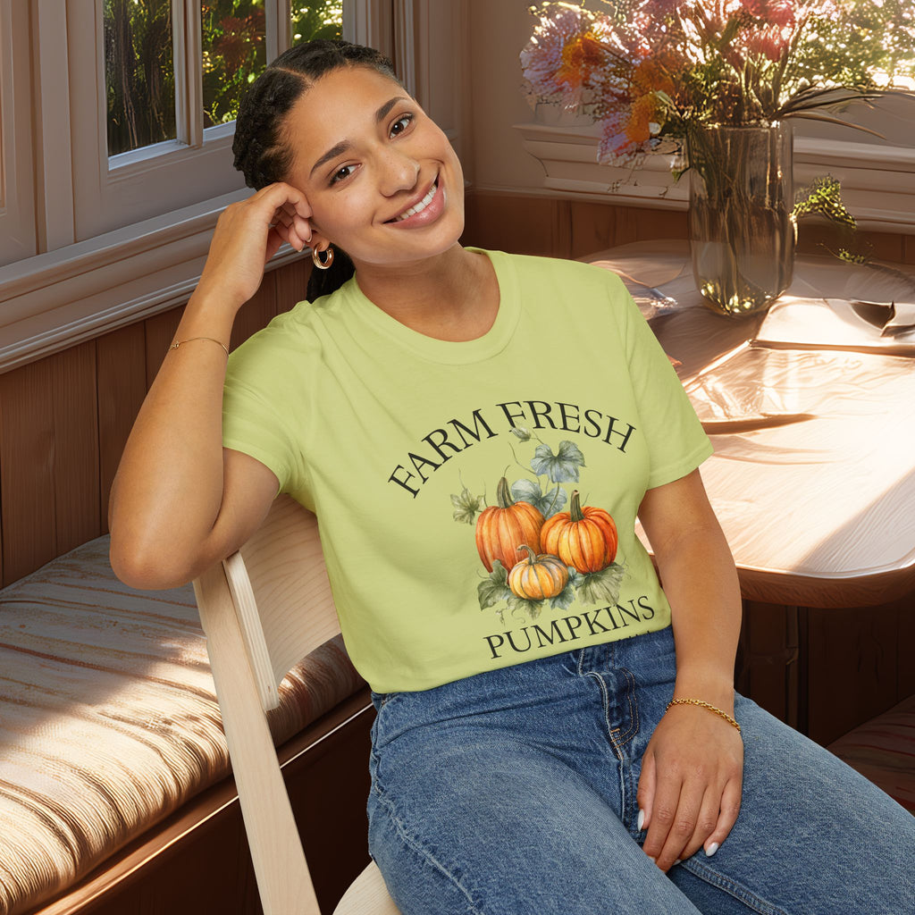 Farm Fresh Pumpkins Tee with Vintage Farm Style