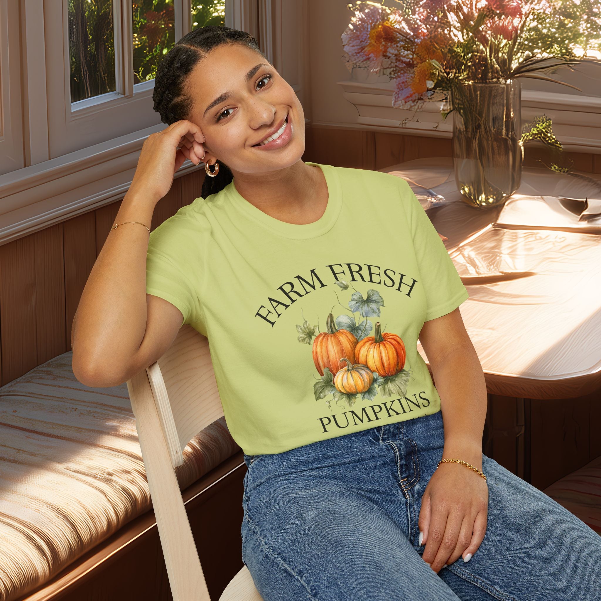 Farm Fresh Pumpkins Tee with Vintage Farm Style