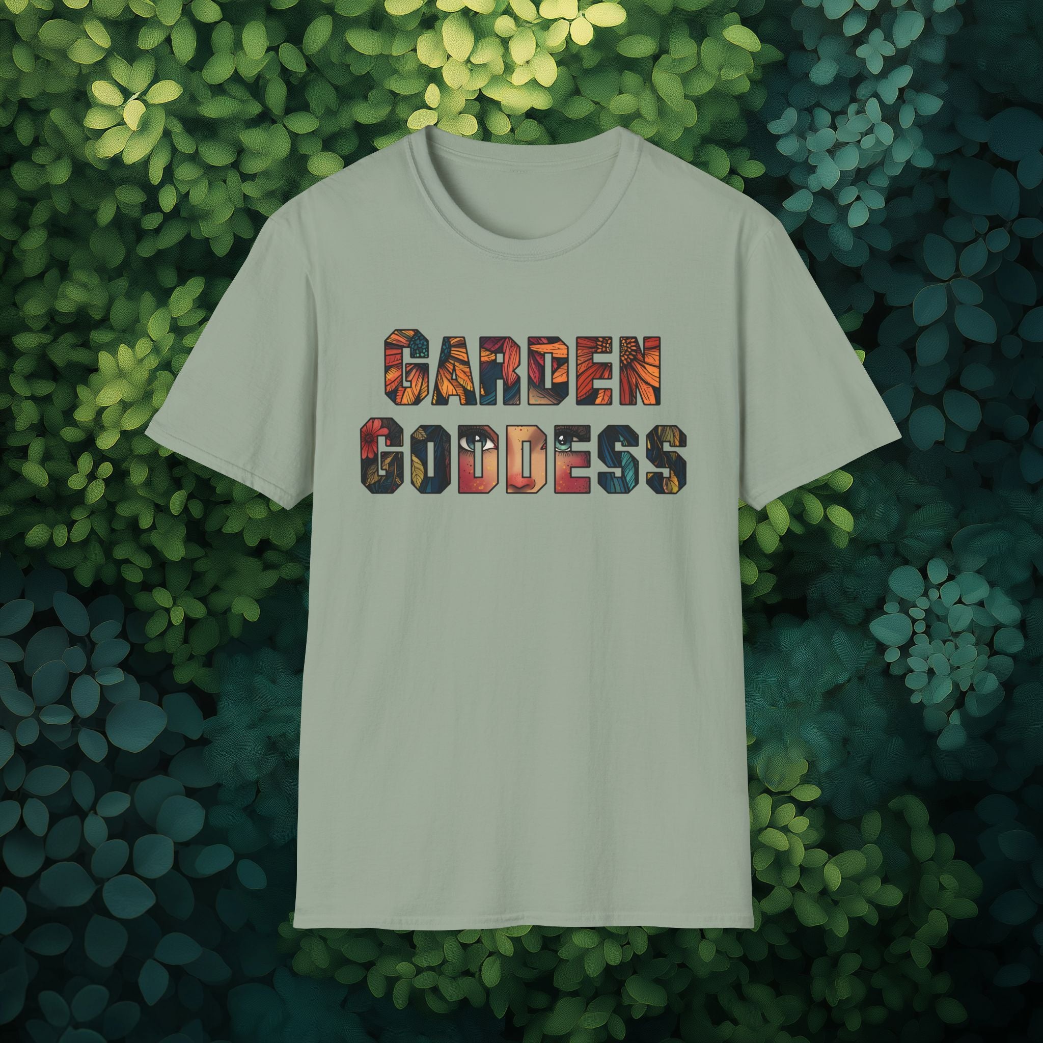 Boho Garden Goddess T-Shirt for  Nature Lovers
