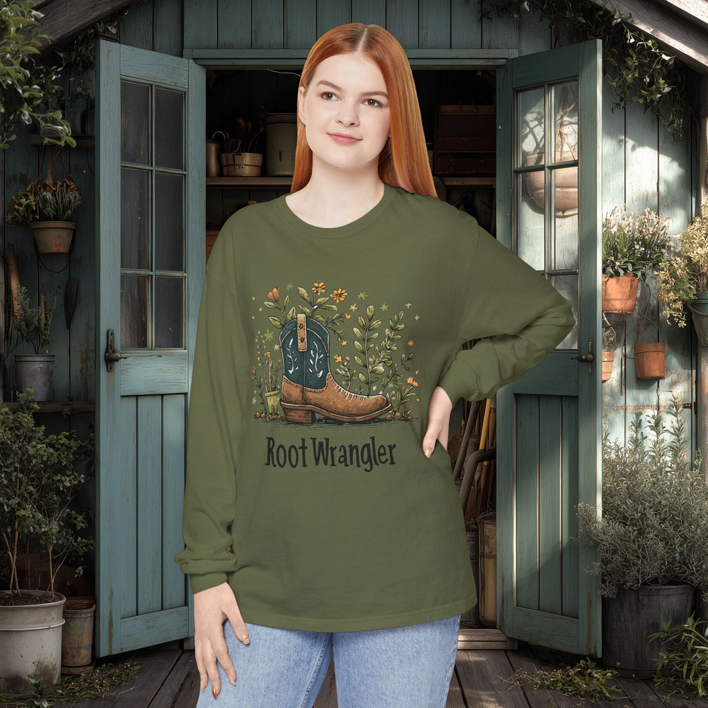 Root Wrangler Western Gardening Long Sleeve T-Shirt
