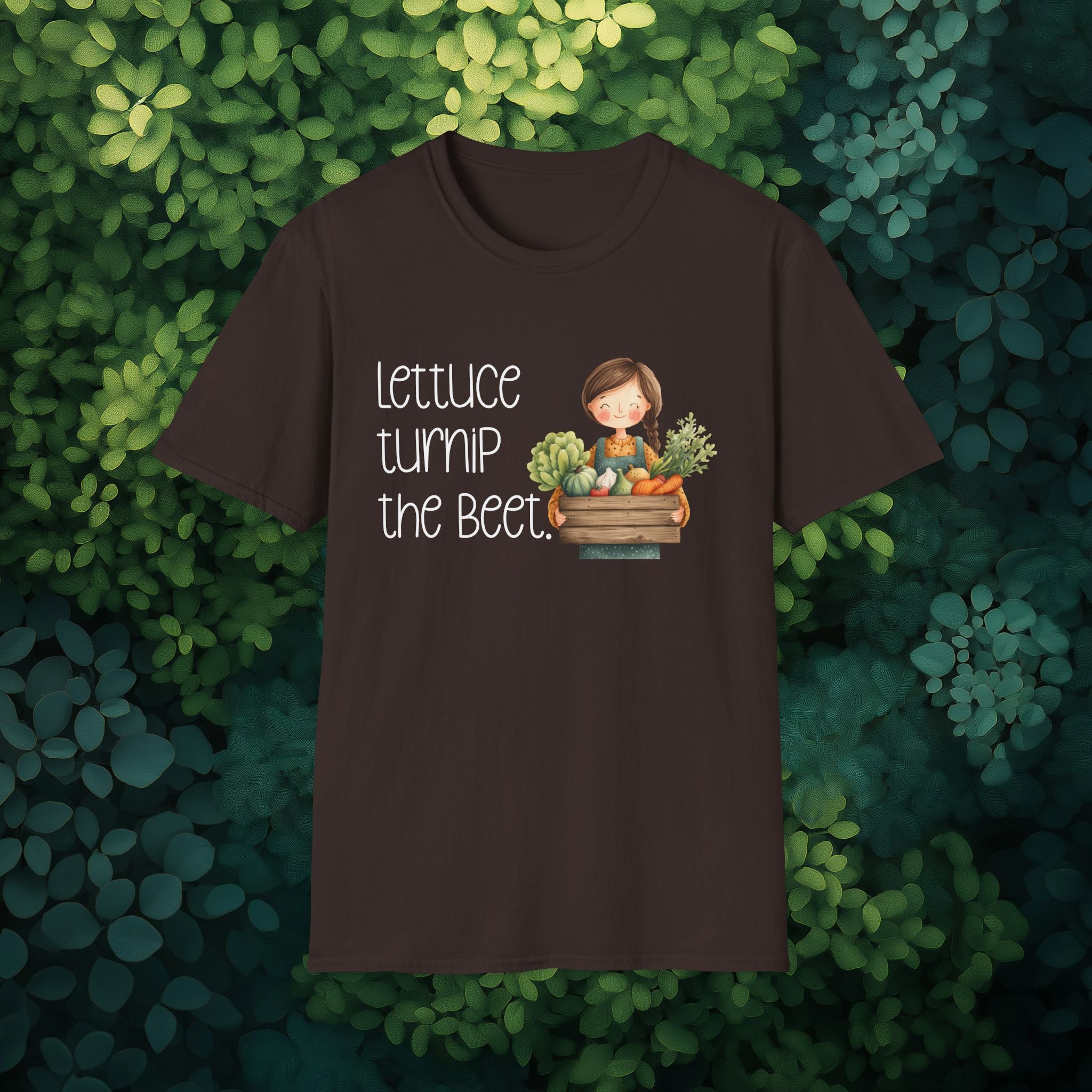 Lettuce Turnip the Beet, Cartoon Gardener T-Shirt