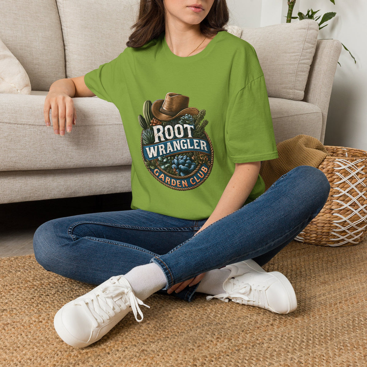 Retro Western Root Wrangler Garden Club T-Shirt