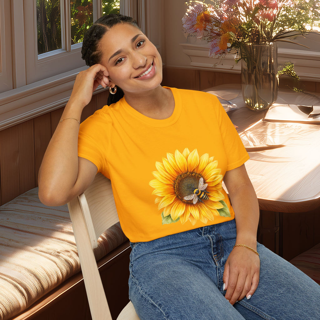 Sunflower and Honeybee T-Shirt