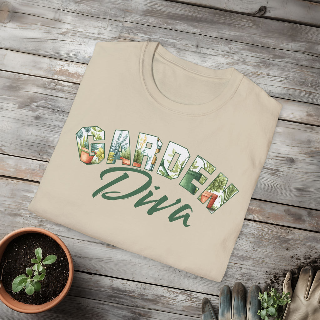 Garden Diva T-Shirt for Plant Lovers and Gardeners