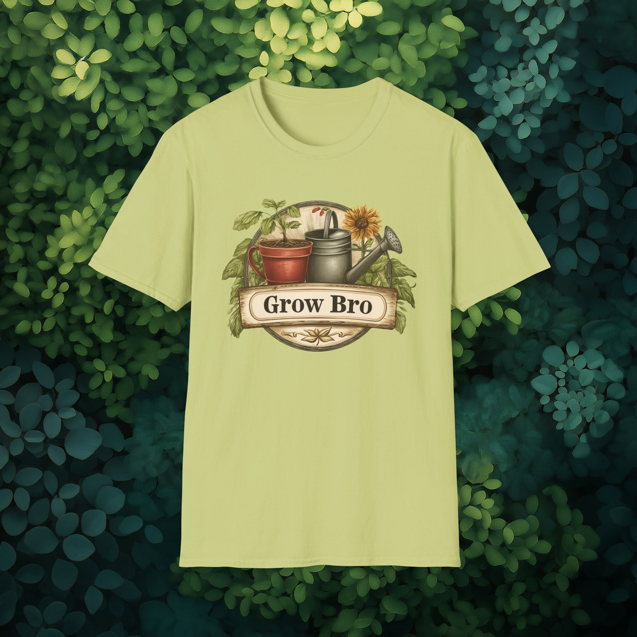 Vintage Grow Bro T-Shirt for  Backyard Gardeners