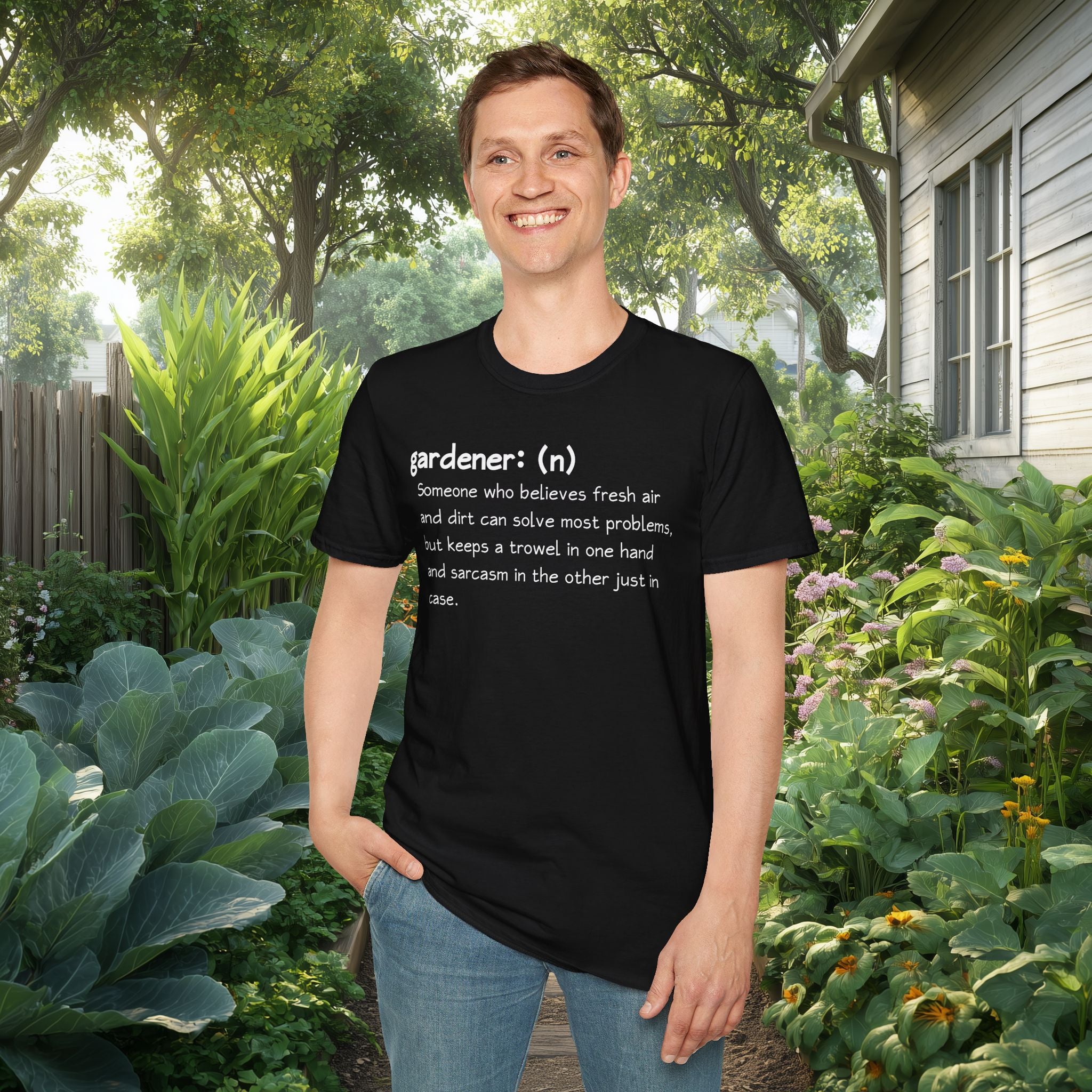 Gardener Definition, Trowel and Sarcasm, Sassy T-Shirt