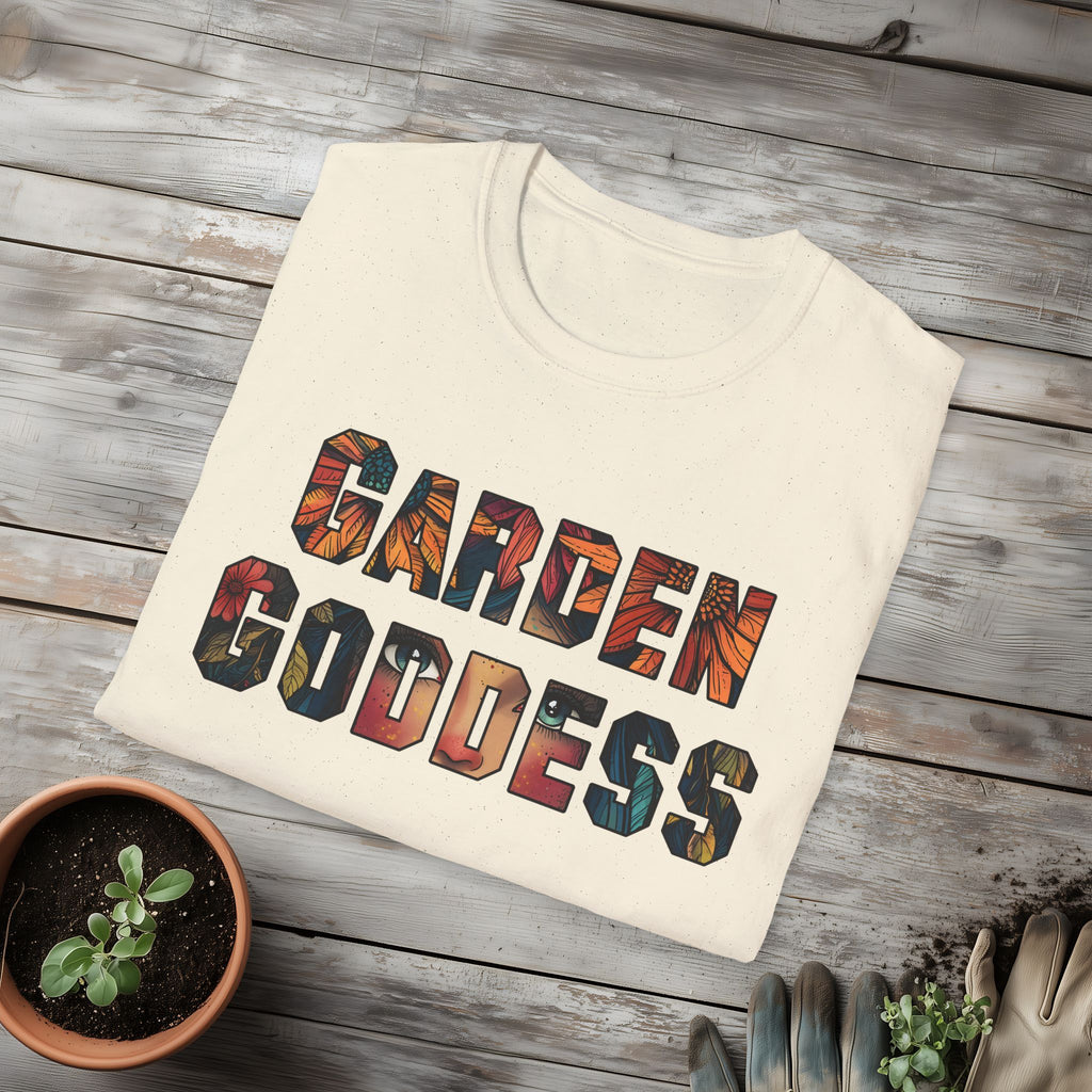 Boho Garden Goddess T-Shirt for  Nature Lovers