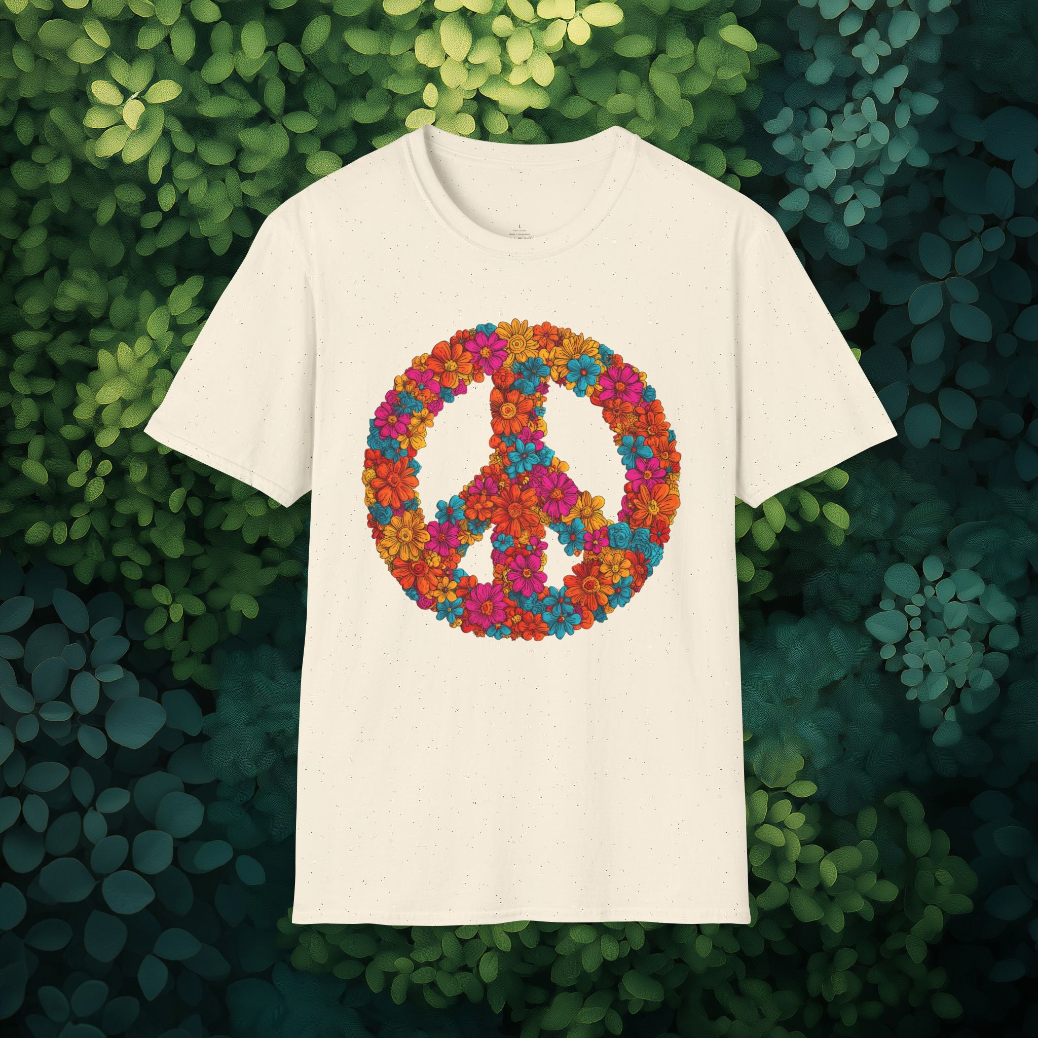 Flower Power Peace Sign Tee