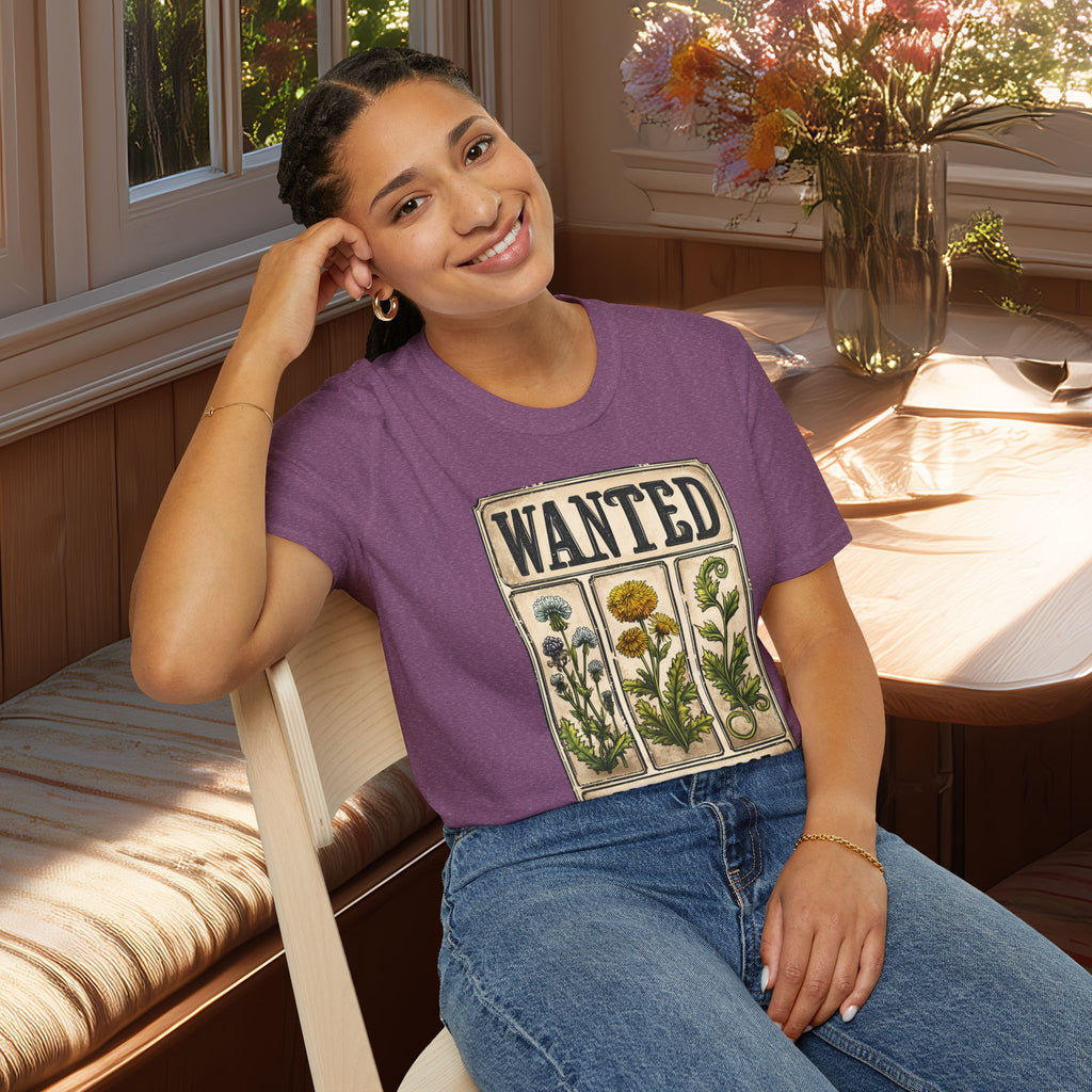 Wanted Poster Weed Plant Posse T-Shirt – Punny Garden Humor