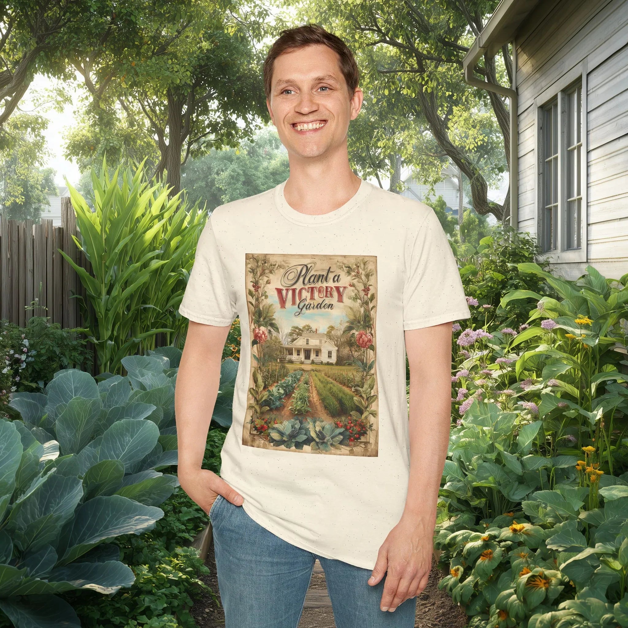 Vintage Plant a Victory Garden Poster T-Shirt