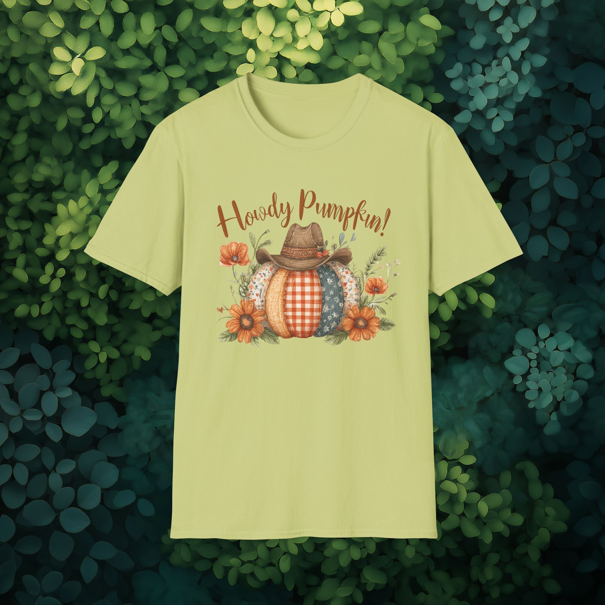 Patchwork Howdy Pumpkin T-Shirt