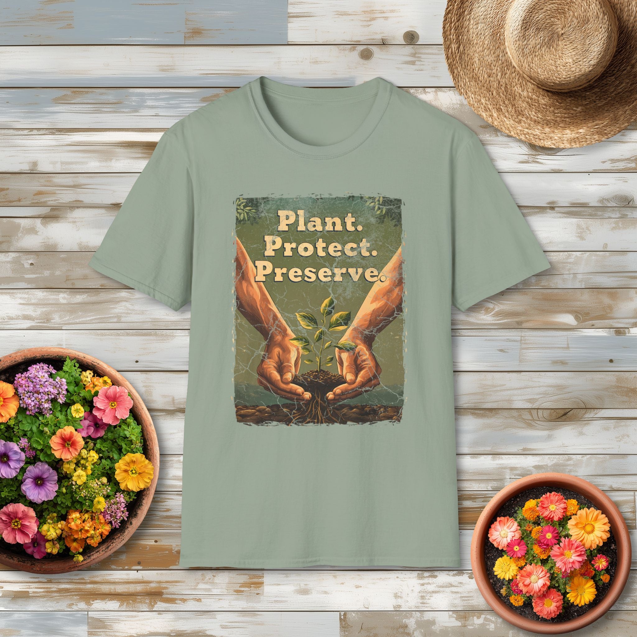 Plant Preserve Protect Vintage Conservation T-Shirt