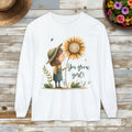 You Grow Girl! Sunflower Girl Long Sleeve Tee