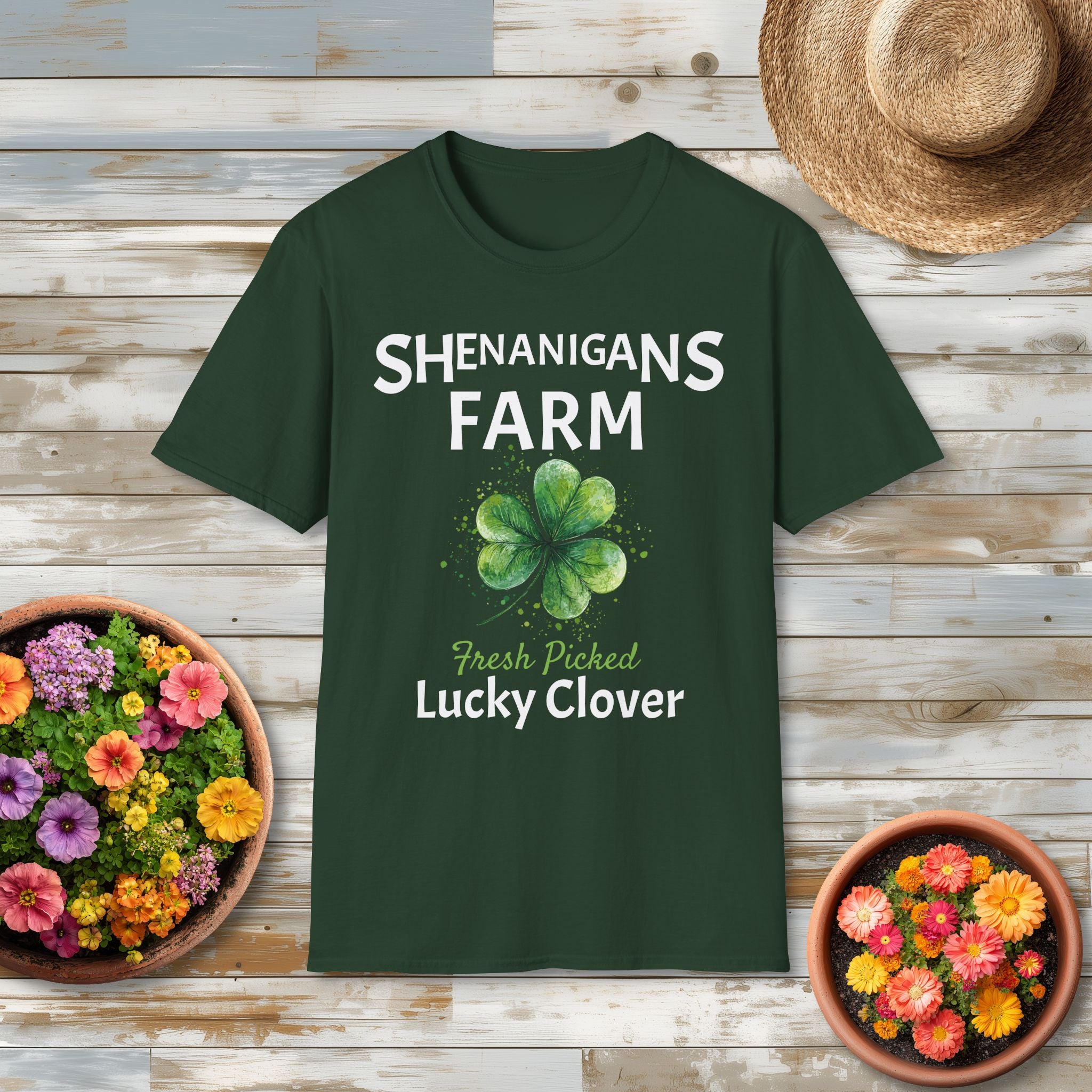 Shenanigans Farm Fresh Lucky Clover T-Shirt