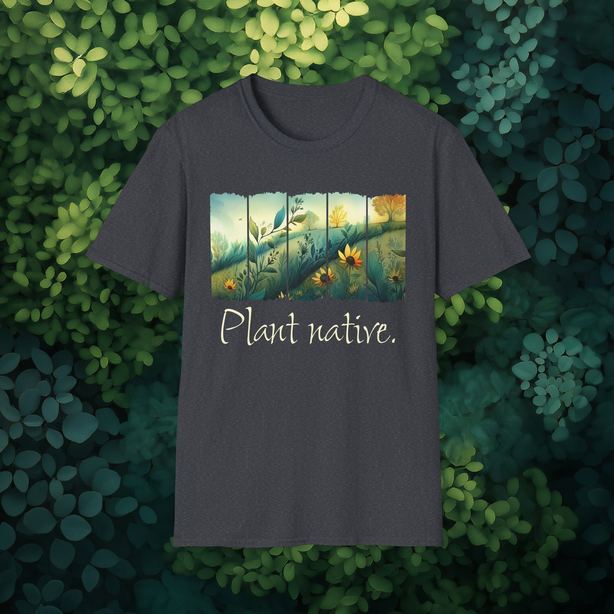 Plant Native Wildflower T-Shirt for Gardeners