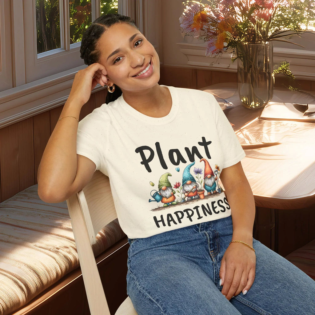 Plant Happiness Garden Gnome Trio T-Shirt