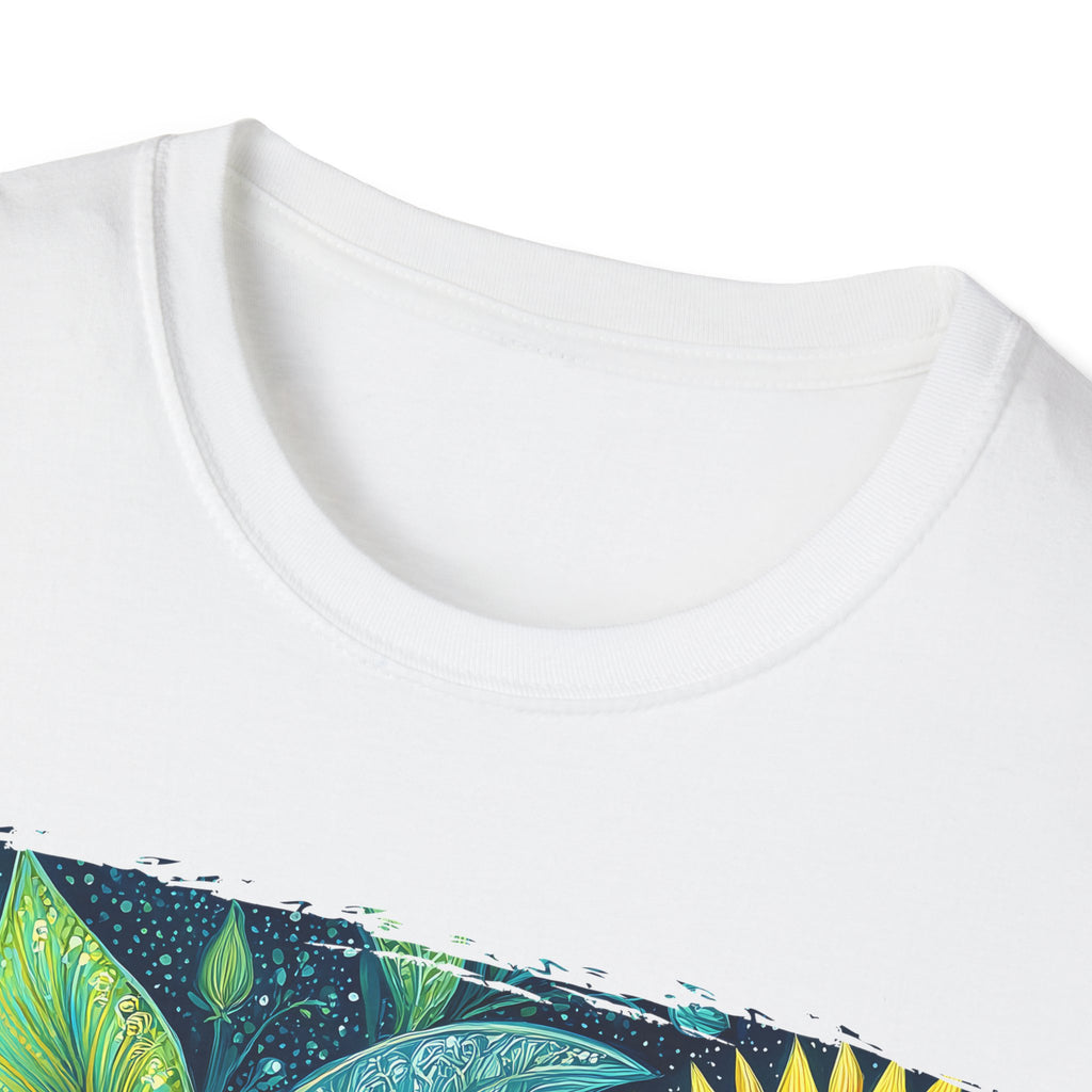 Whimsical Sunflower Garden T-Shirt for Plant Lovers and Gardeners