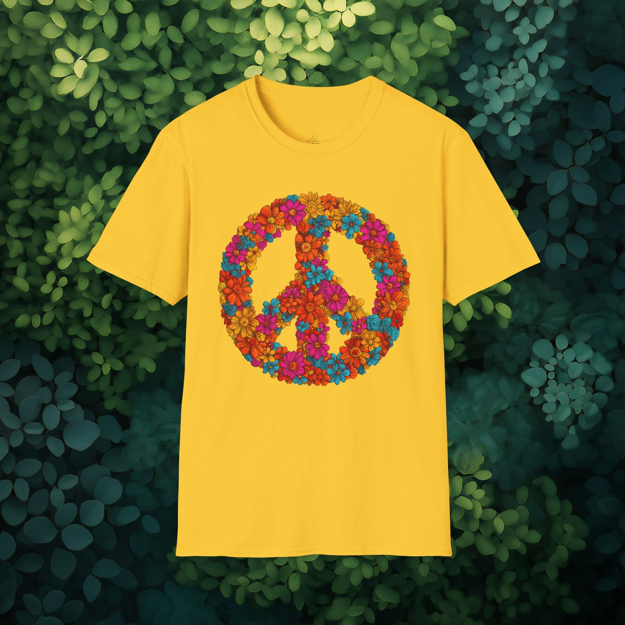 Flower Power Peace Sign Tee