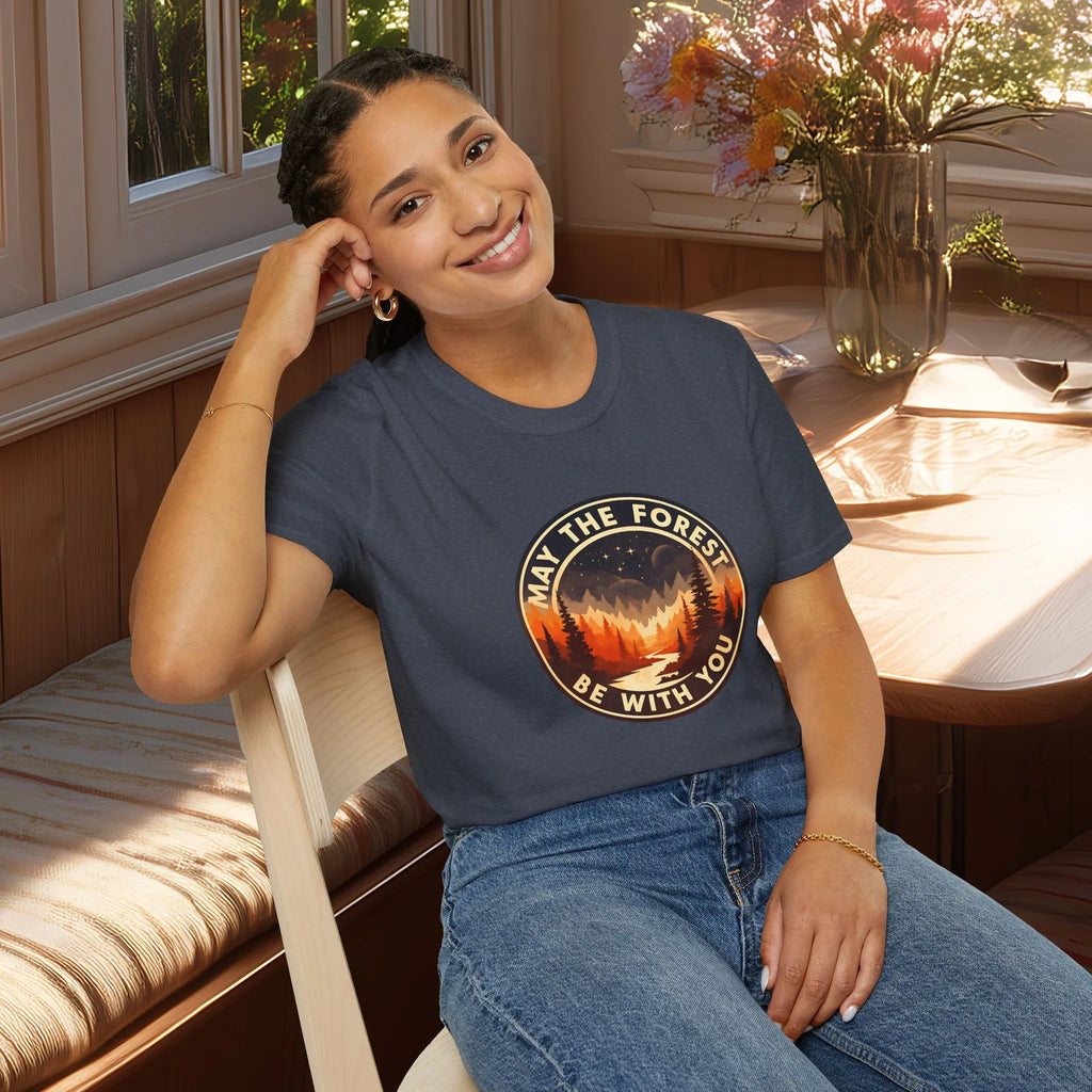 May the Forest Be With You Retro Sci-Fi Forest Shirt