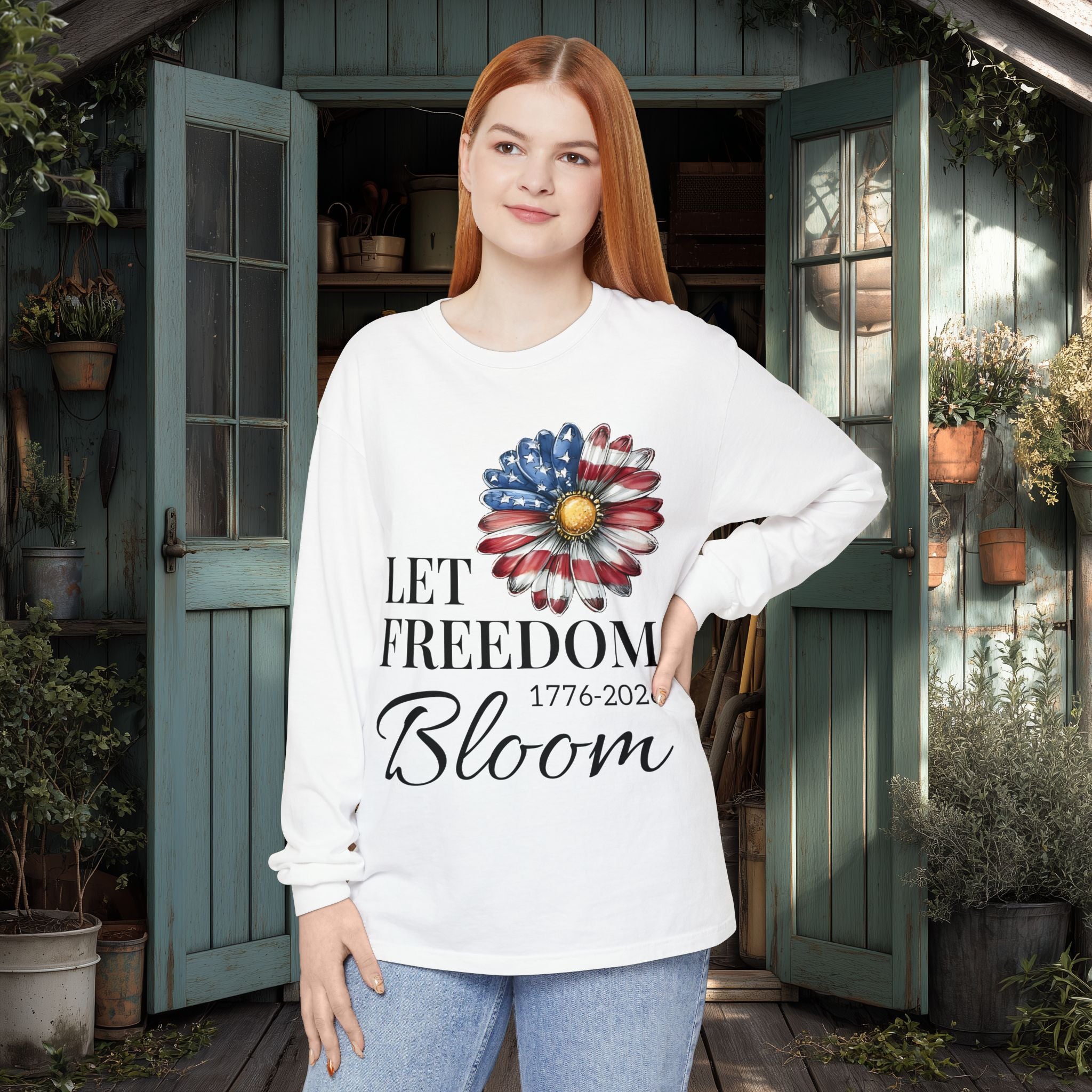 Let Freedom Bloom Long Sleeve Tee