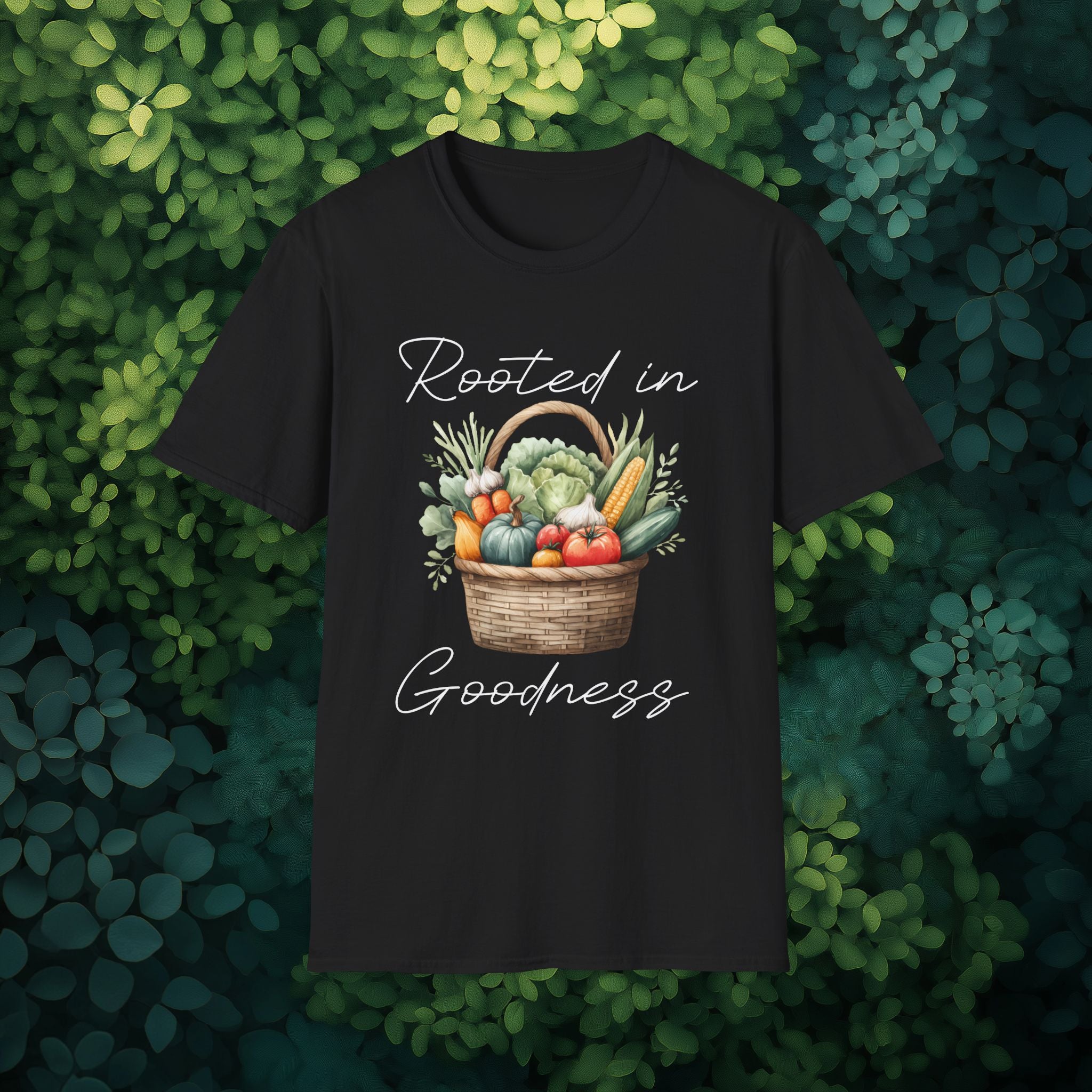 Rooted in Goodness T-Shirt for Gardeners, Nature Lovers, Yoga Enthusiasts