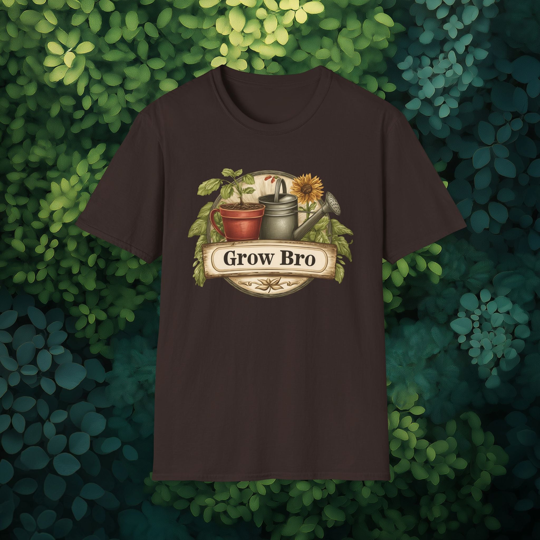 Vintage Grow Bro T-Shirt for  Backyard Gardeners