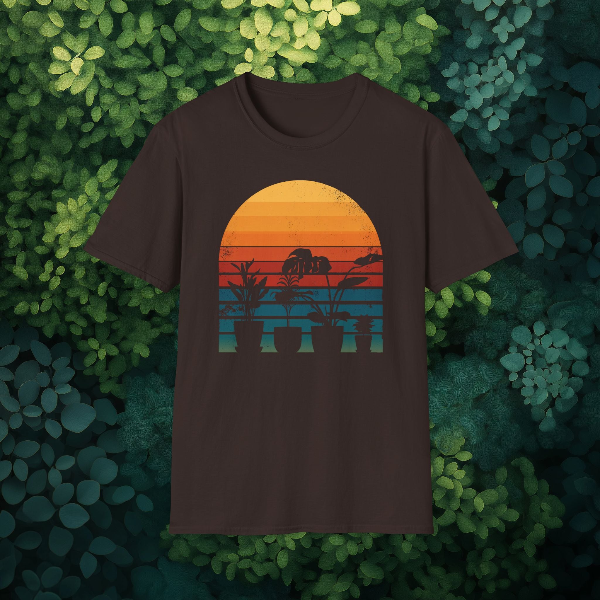 Sunset Houseplants T-Shirt for Gardeners
