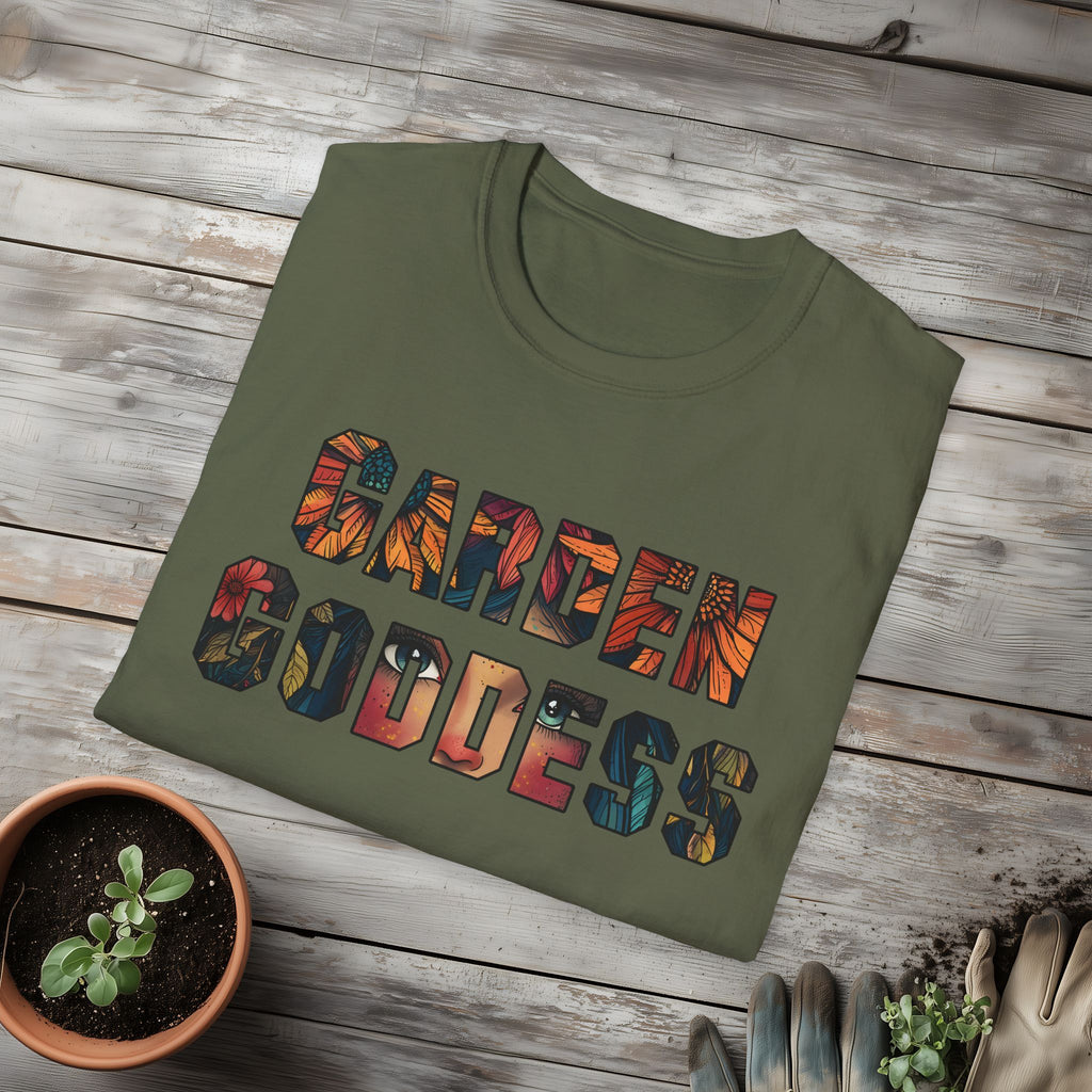 Boho Garden Goddess T-Shirt for  Nature Lovers