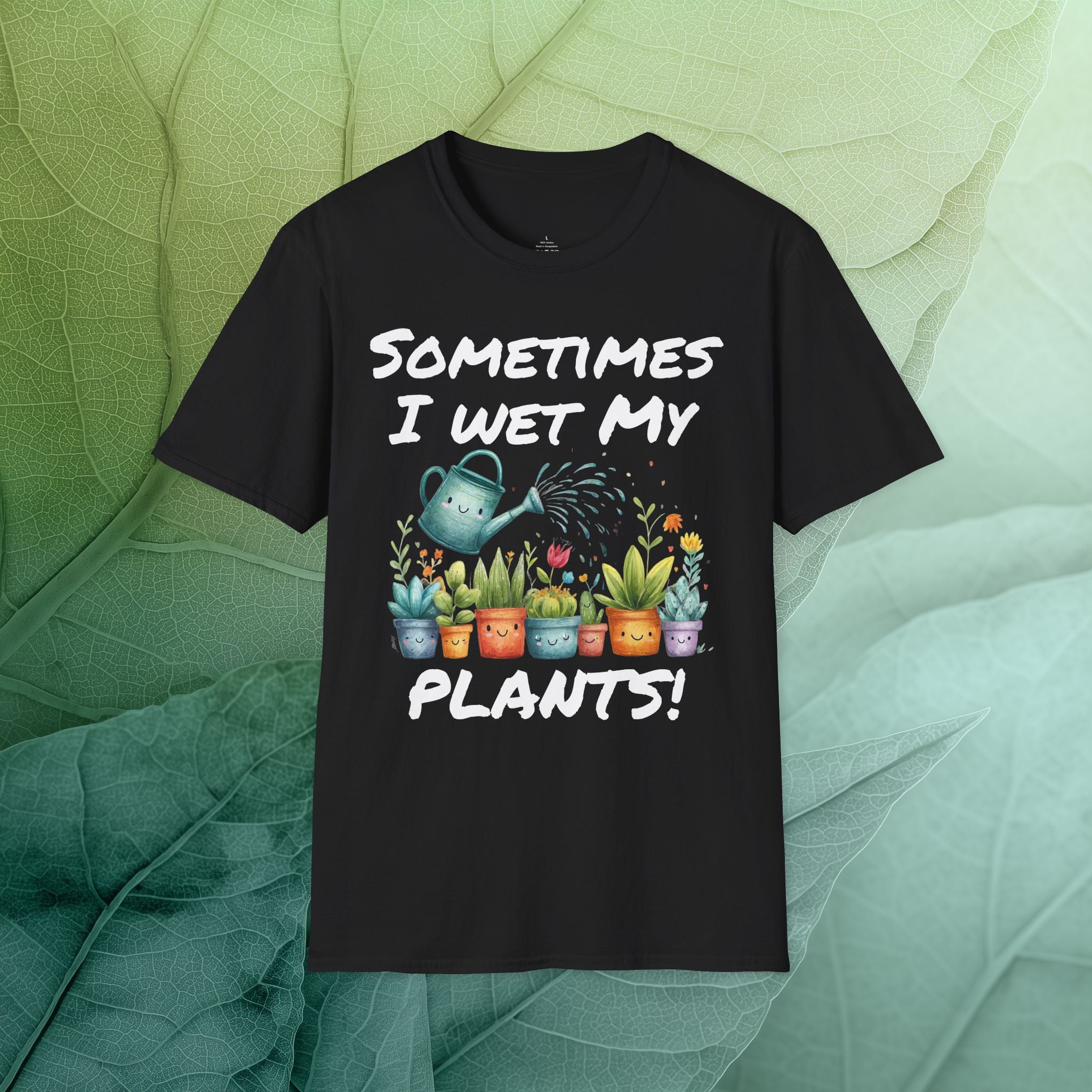 Cartoon Sometimes I Wet My Plants T-Shirt