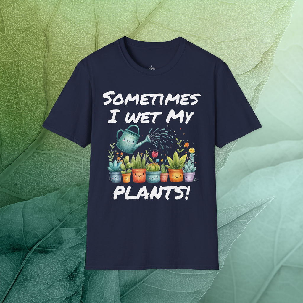 Cartoon Sometimes I Wet My Plants T-Shirt