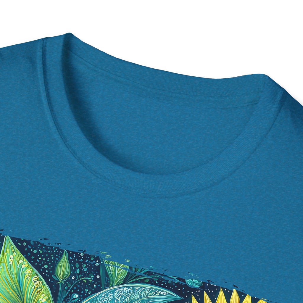 Whimsical Sunflower Garden T-Shirt for Plant Lovers and Gardeners