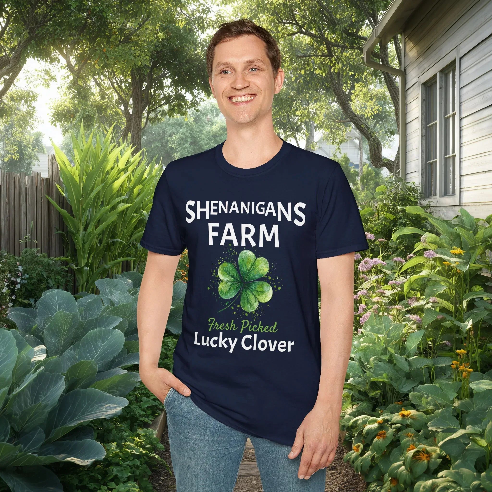 Shenanigans Farm Fresh Lucky Clover T-Shirt