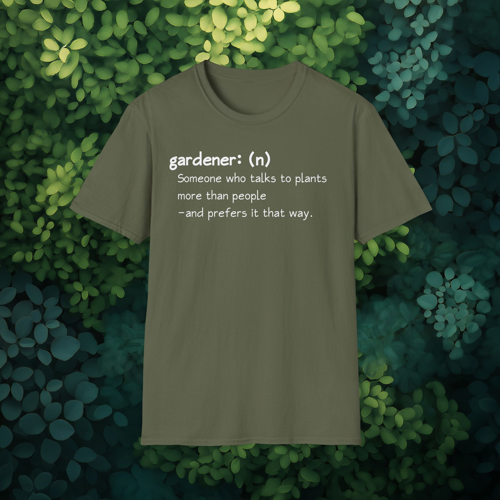 Gardener Definition, Prefers Plants to People T-Shirt