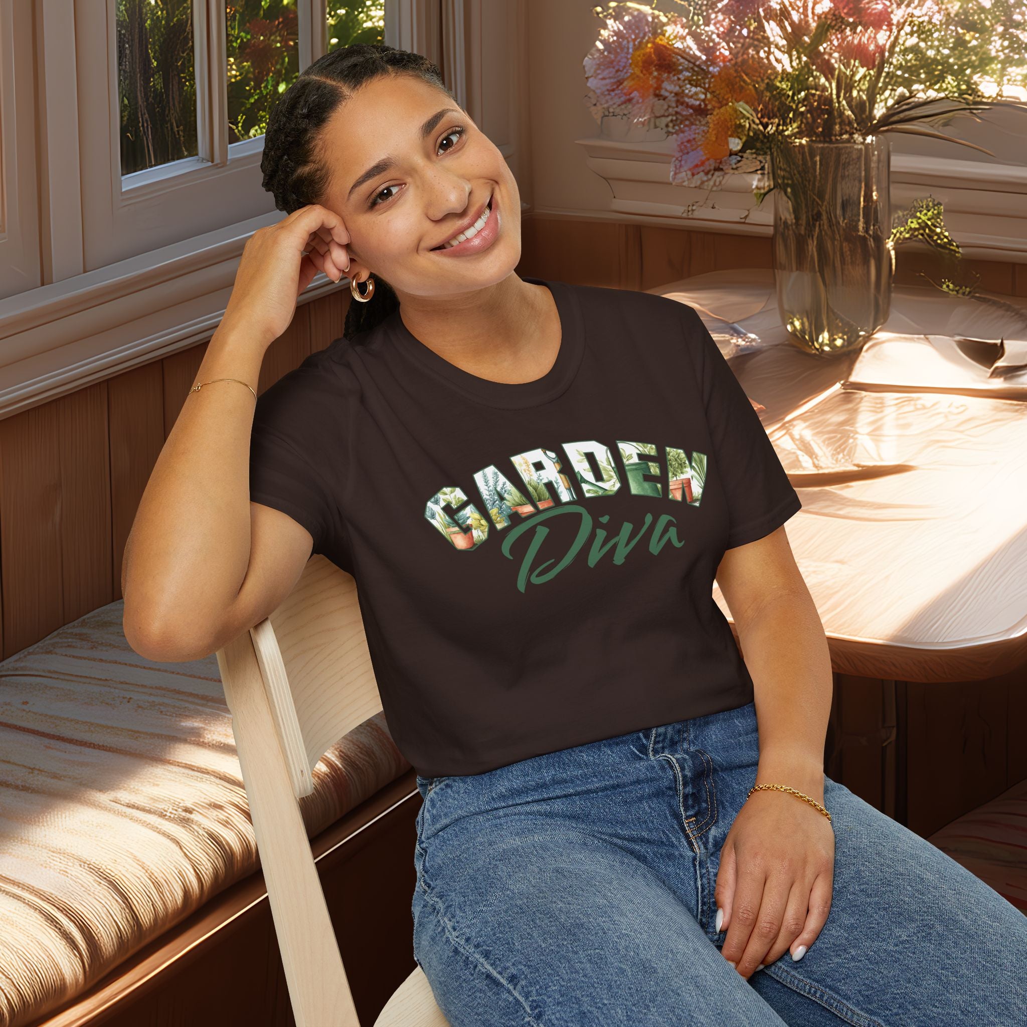 Garden Diva T-Shirt for Plant Lovers and Gardeners