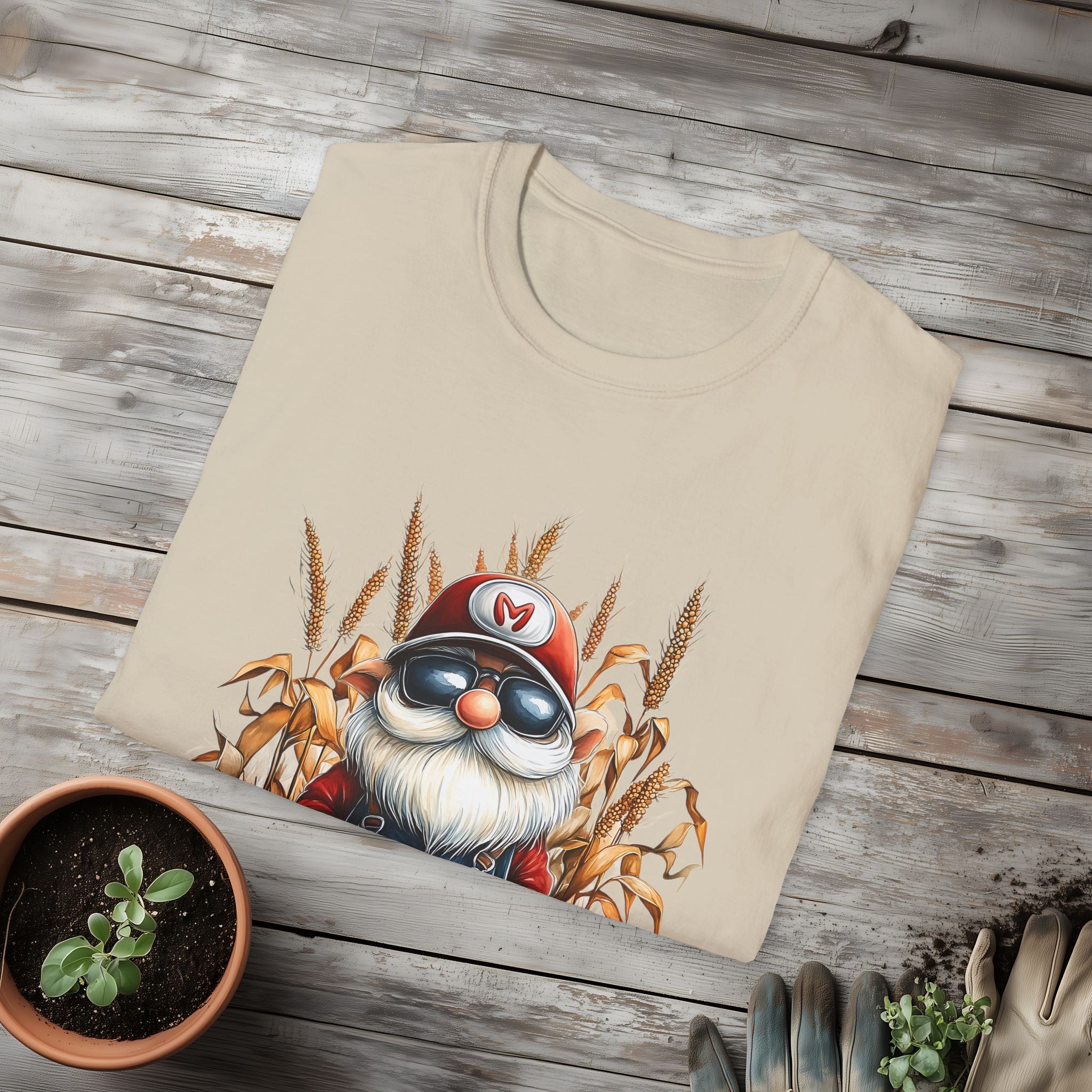 Harvest Season Gnome Farmer T-Shirt