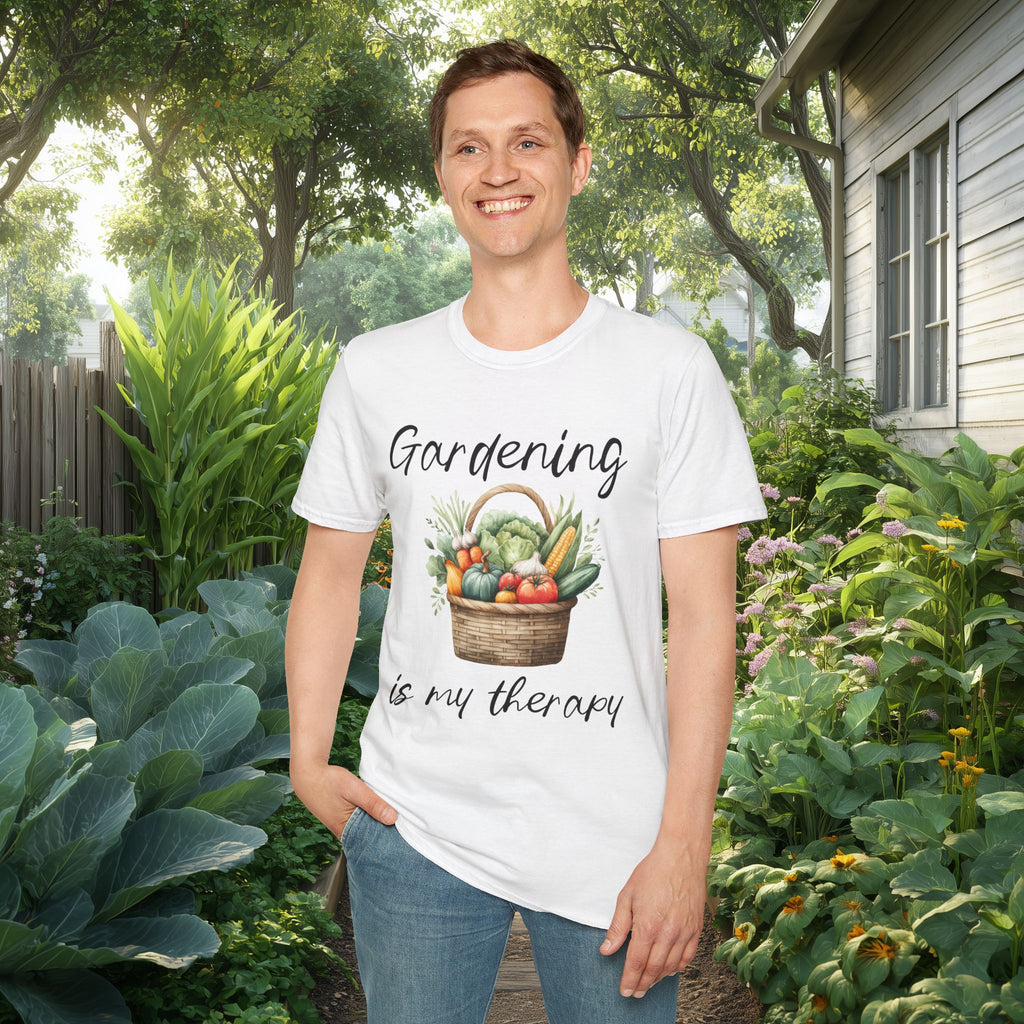 Gardening is My Therapy T-Shirt for Gardeners & Nature Lovers