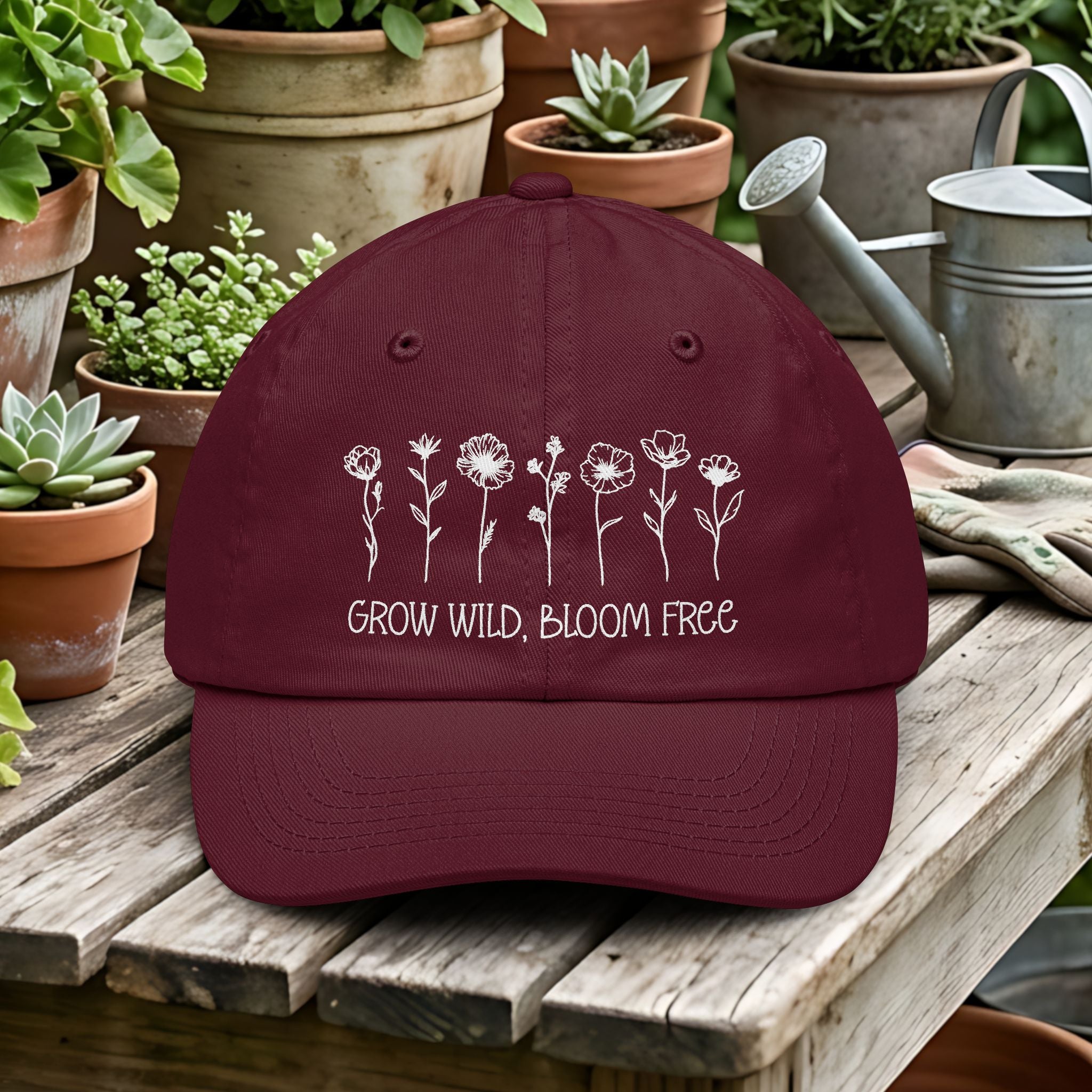 Grow Wild Bloom Free Wildflower Dad Hat