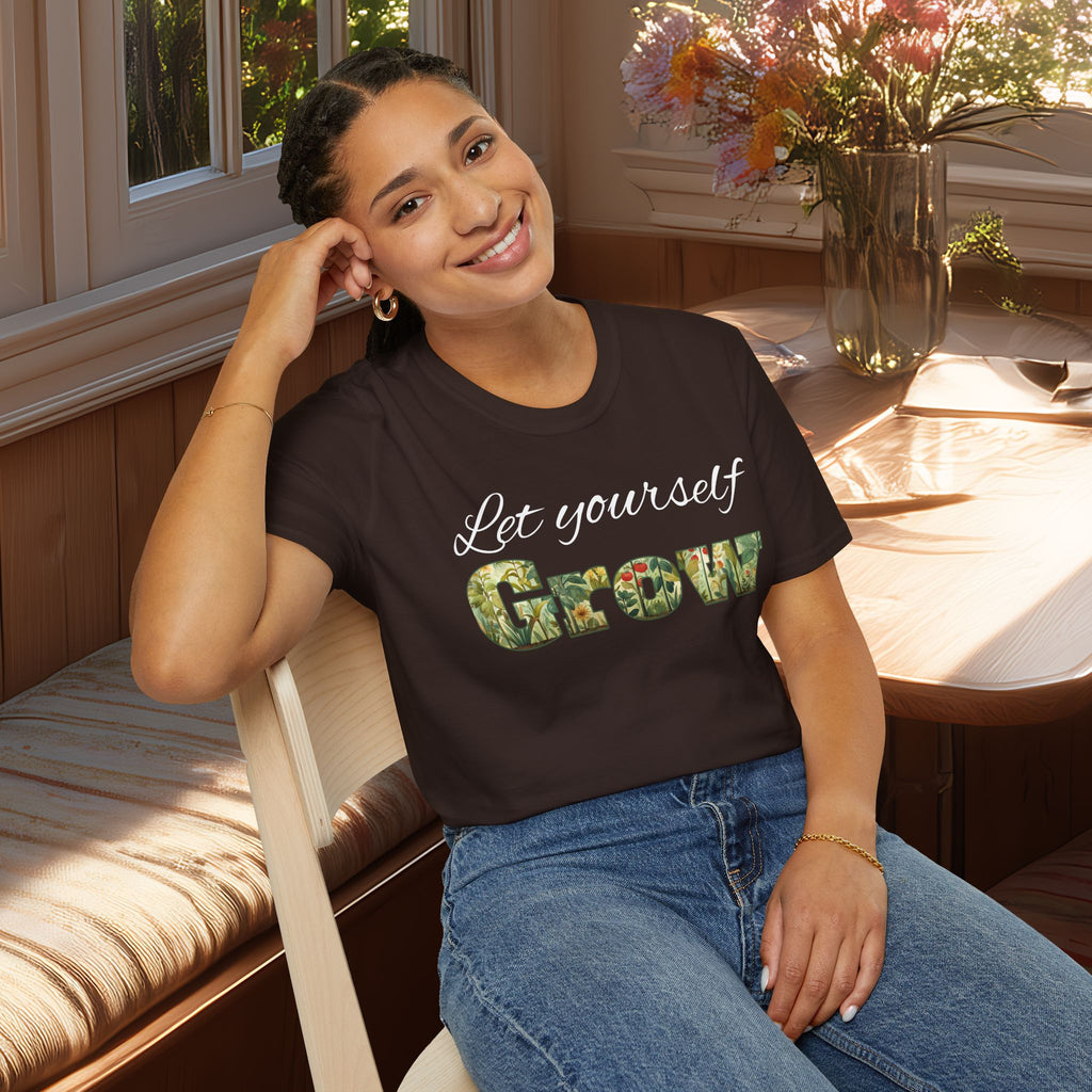 Let Yourself Grow Inspirational T-Shirt for Gardeners