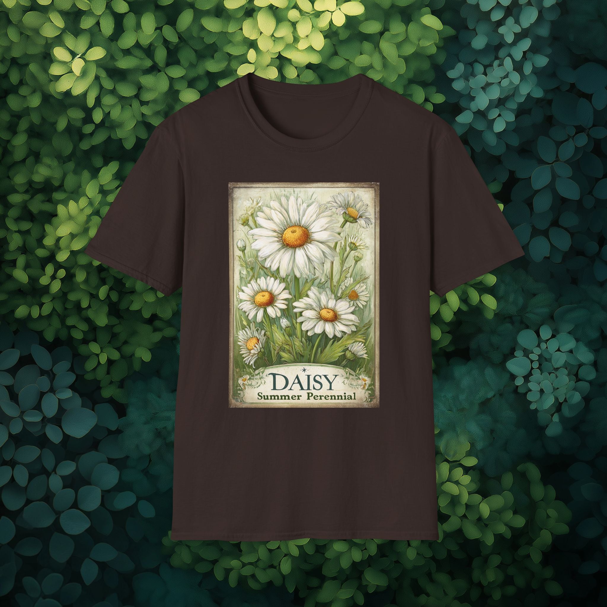 Vintage Daisy Seed Packet Unisex T-Shirt for Gardeners, Nature Lovers, Summer Casual Wear