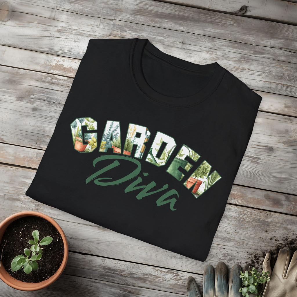Garden Diva T-Shirt for Plant Lovers and Gardeners