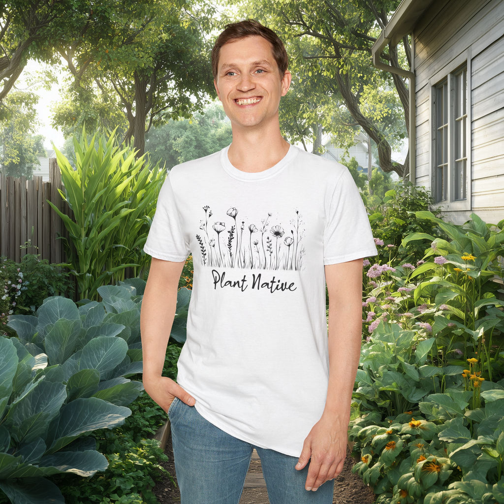 Plant Native T-Shirt for Plant Lovers and Gardeners