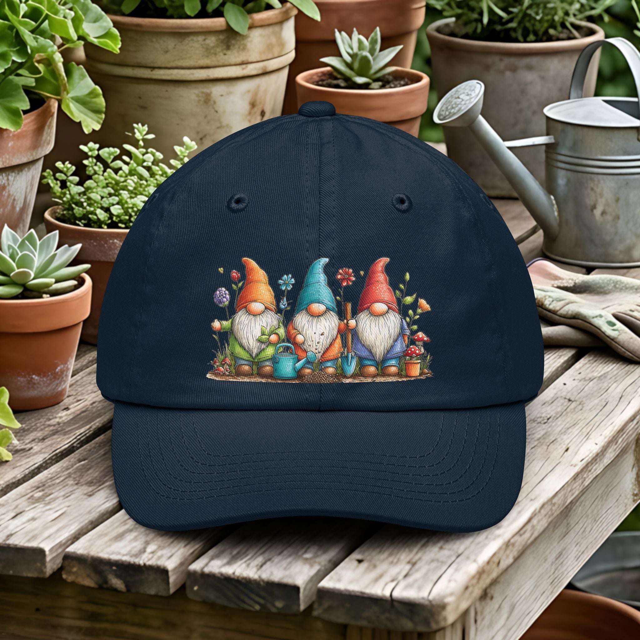 Gardening Gnomes Trio Dad Hat