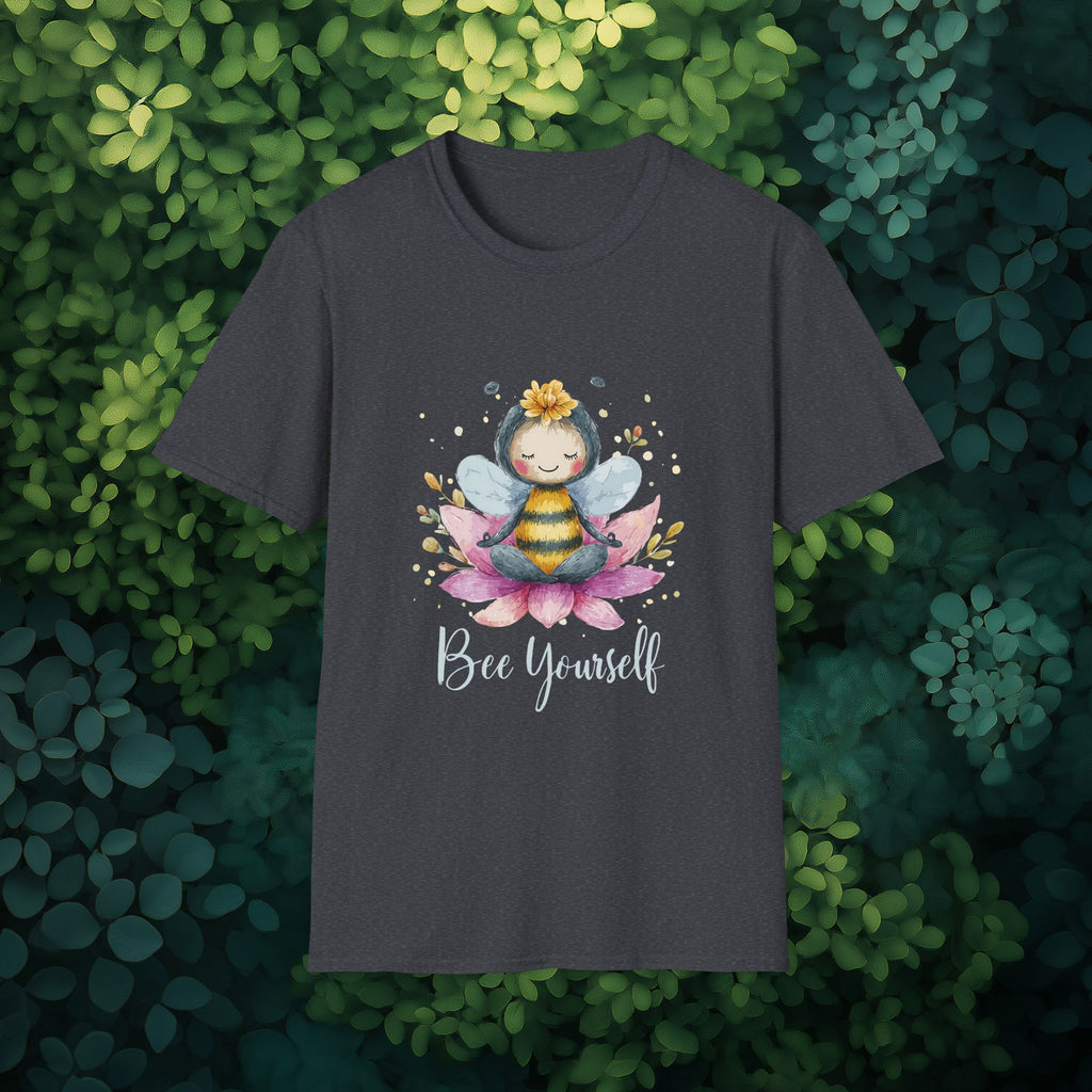 Bee Yourself Meditation Unisex T-Shirt for Yoga Enthusiasts