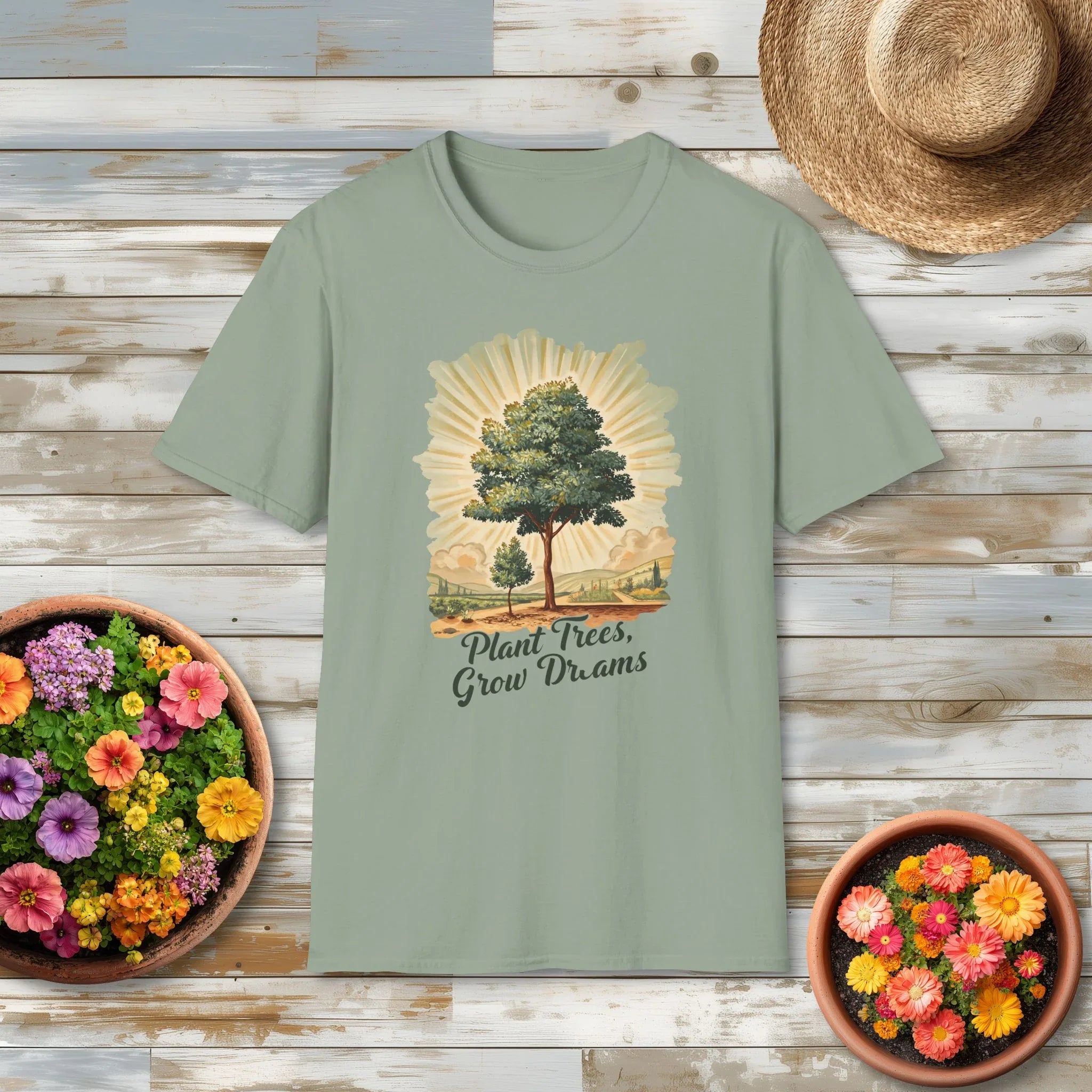 Plant Trees Grow Dreams Vintage Style T-Shirt