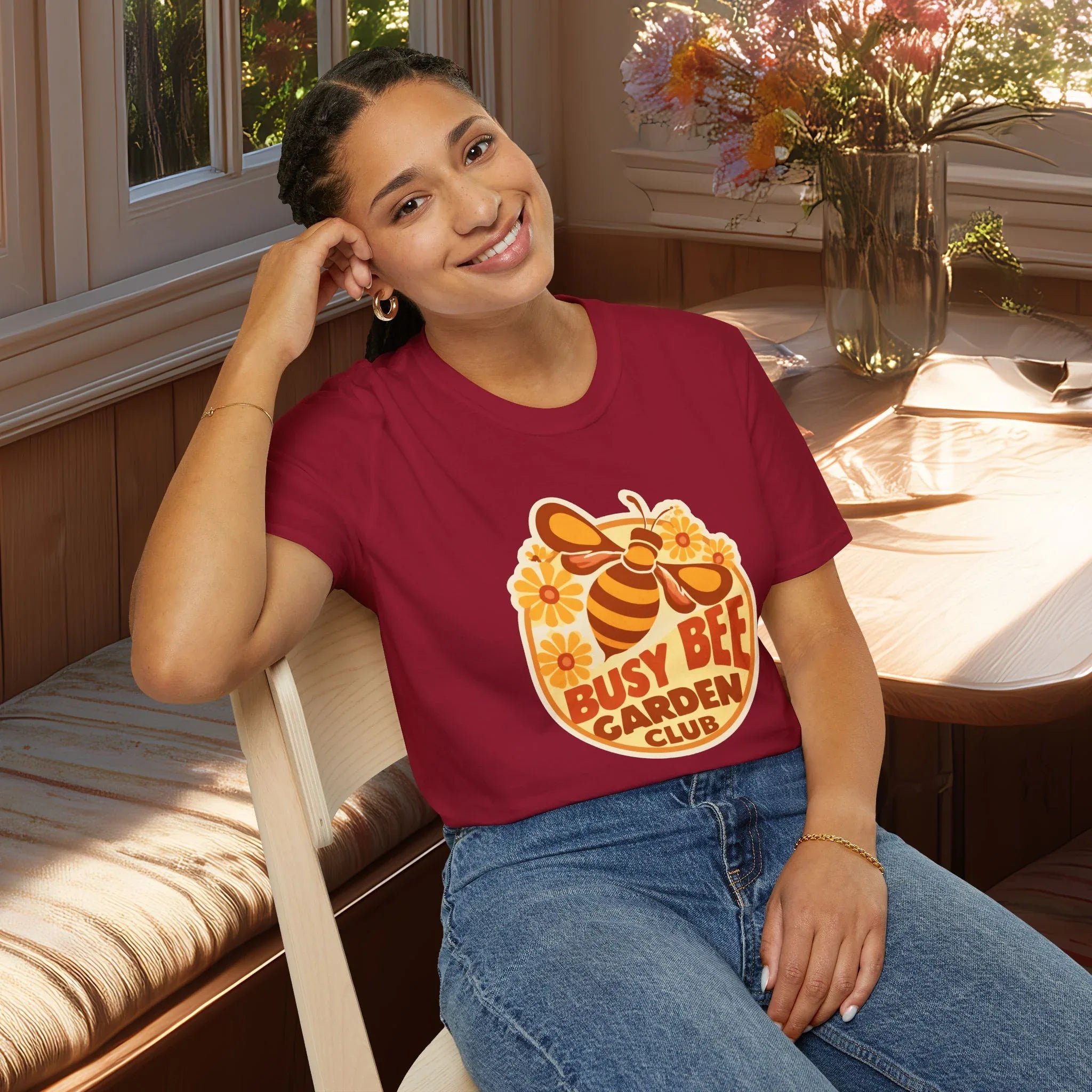 Busy Bee Garden Club Shirt – Retro 60s Bee Tee