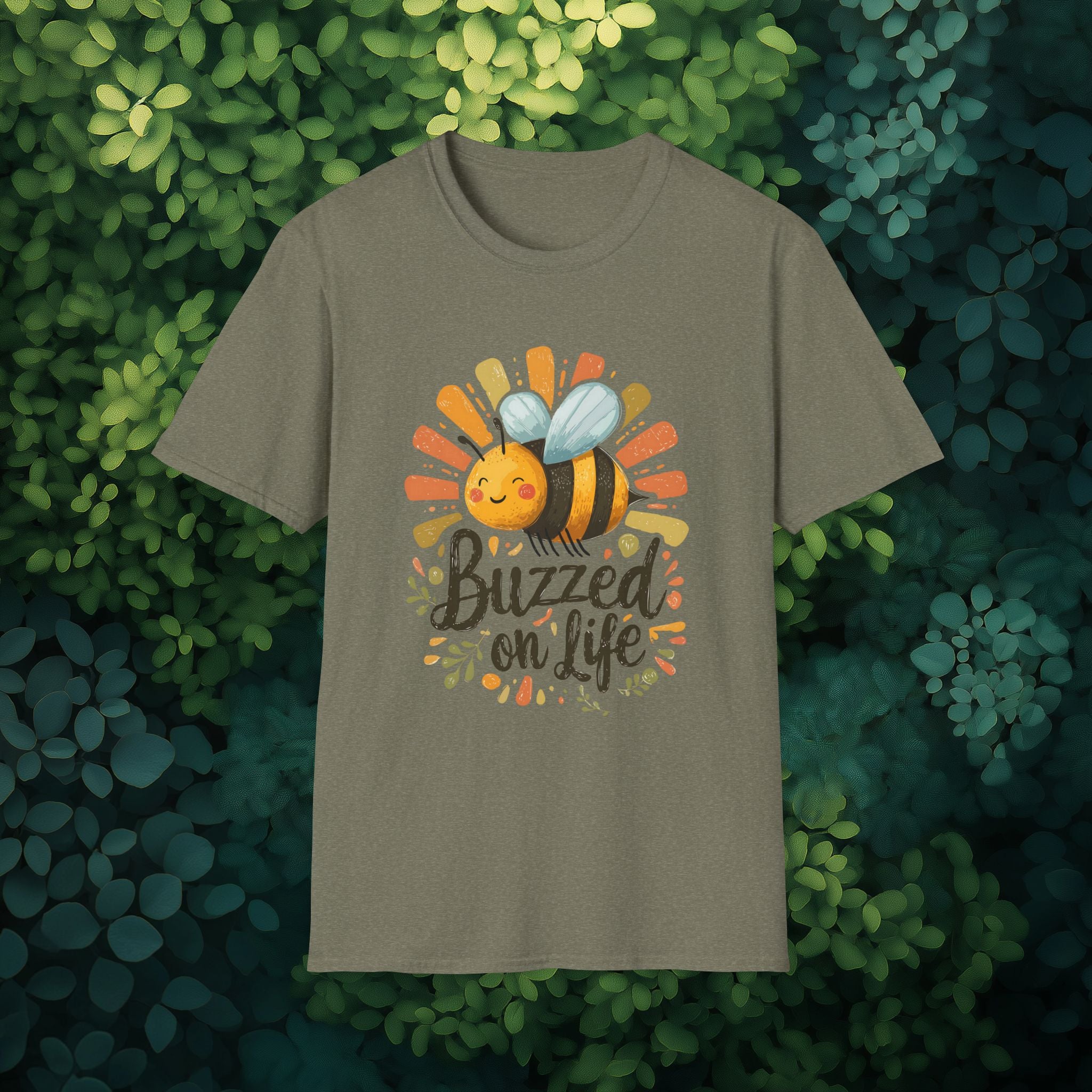 Buzzed on Life Sweet Bee T-shirt for Nature Lovers