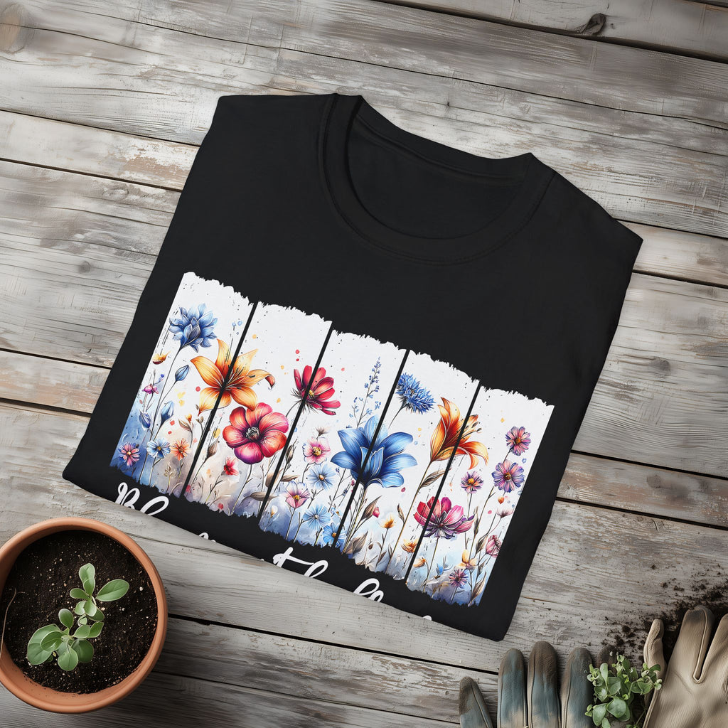 Bloom with Grace  Floral T-shirt for Nature and Flower Lovers